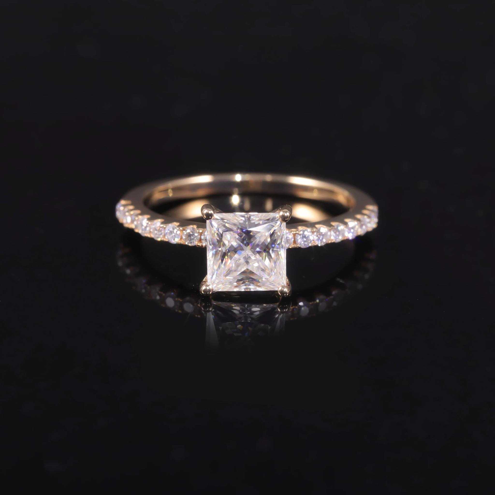 1 ct princess diamond ring