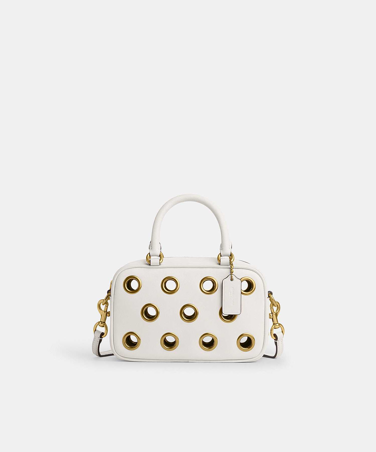 COACH SATCHEL CROSSBODY BAG WITH GROMMETS CY747 B4/HA