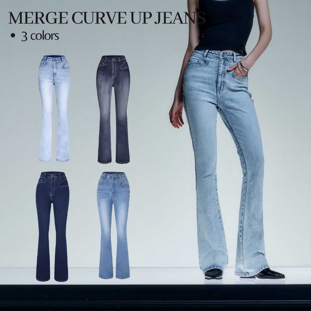 Merge Official - Merge Curve Up Jeans (พร้อมส่ง)