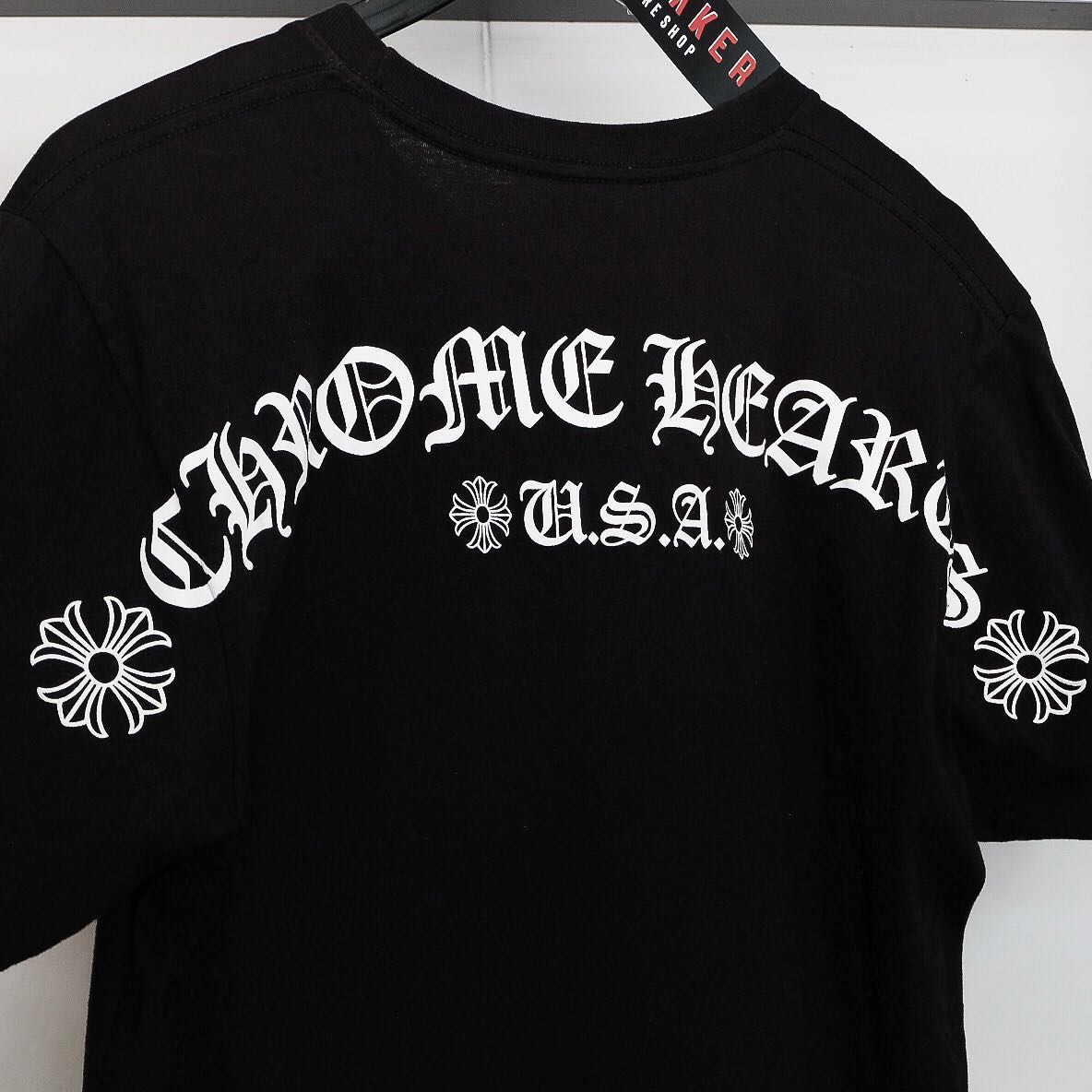 Chrome Hearts U.S.A Shoulder Logo Tee Black