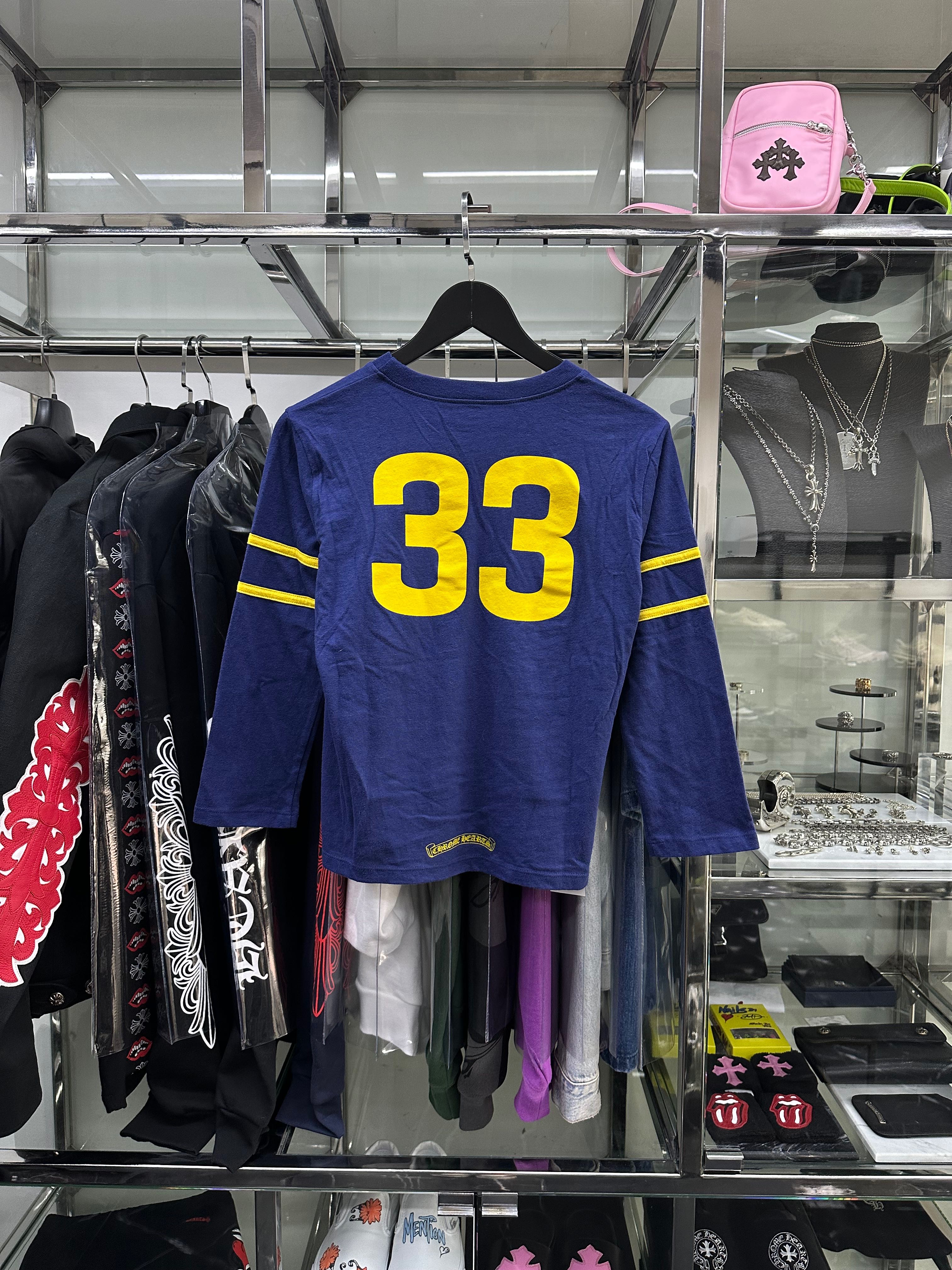 Chrome Hearts 33 Horseshoe Long Sleeves ( Navy )
