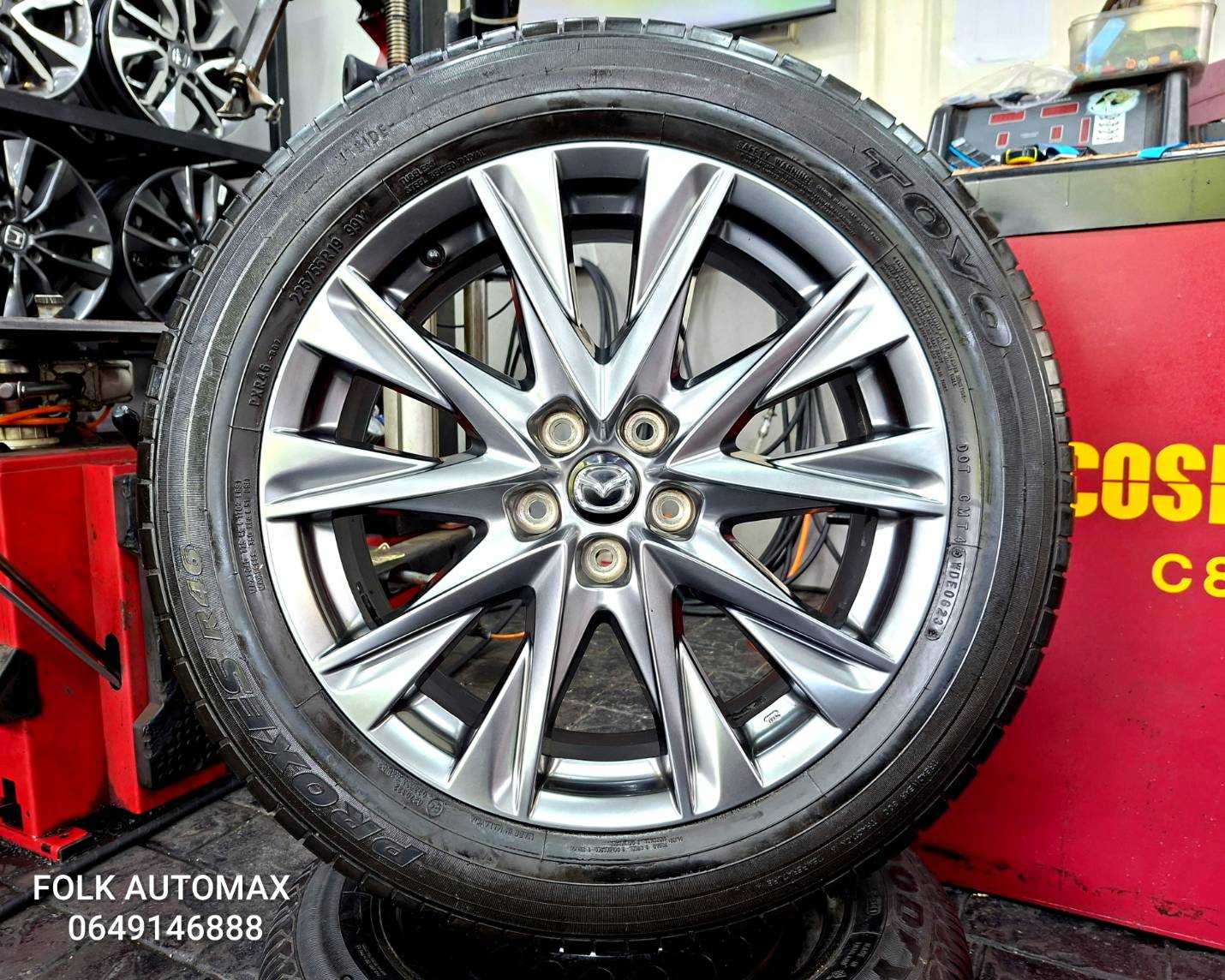 ปี 23 Mazda CX 8 ขอบ 19 มีรอยเล็กน้อยตามสภาพการใช้งาน พร้อมยาง ปี23 1765668  9534967