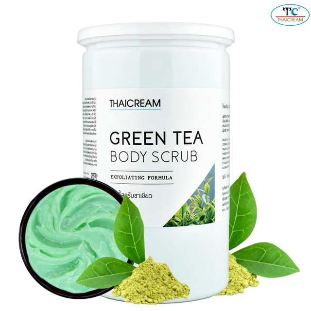 Thaicream Green Tea Body Scrub ไทยครีม สครับผิว ชาเขียว ครีมเบิดขี้ไคล ขัดผิว สครับขัดผิว สปา spa