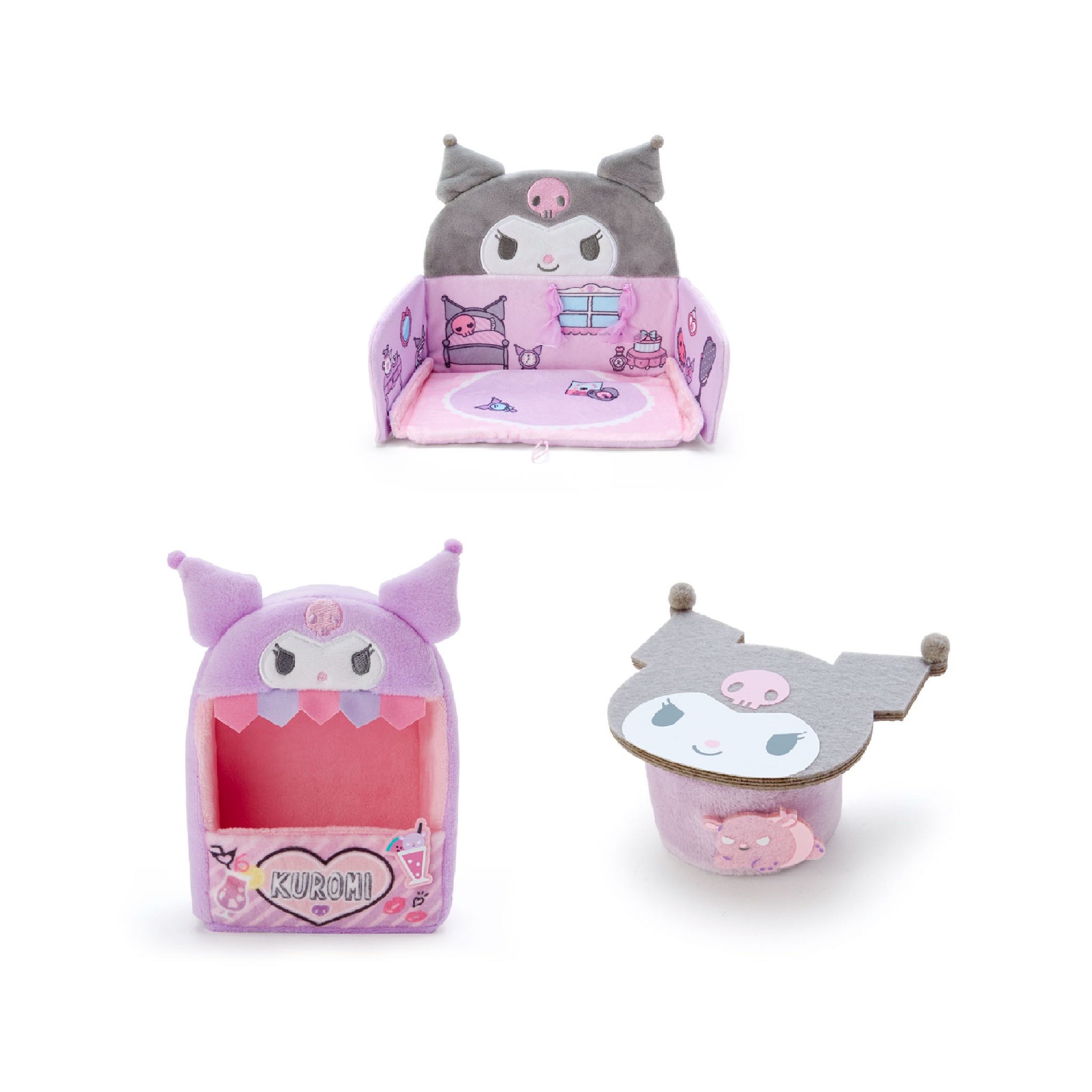 [ พร้อมส่ง ] ซานริโอ้ โต๊ะของเล่นตุ๊กตา - คุโรมิ (Sanrio Kuromi Miniature)