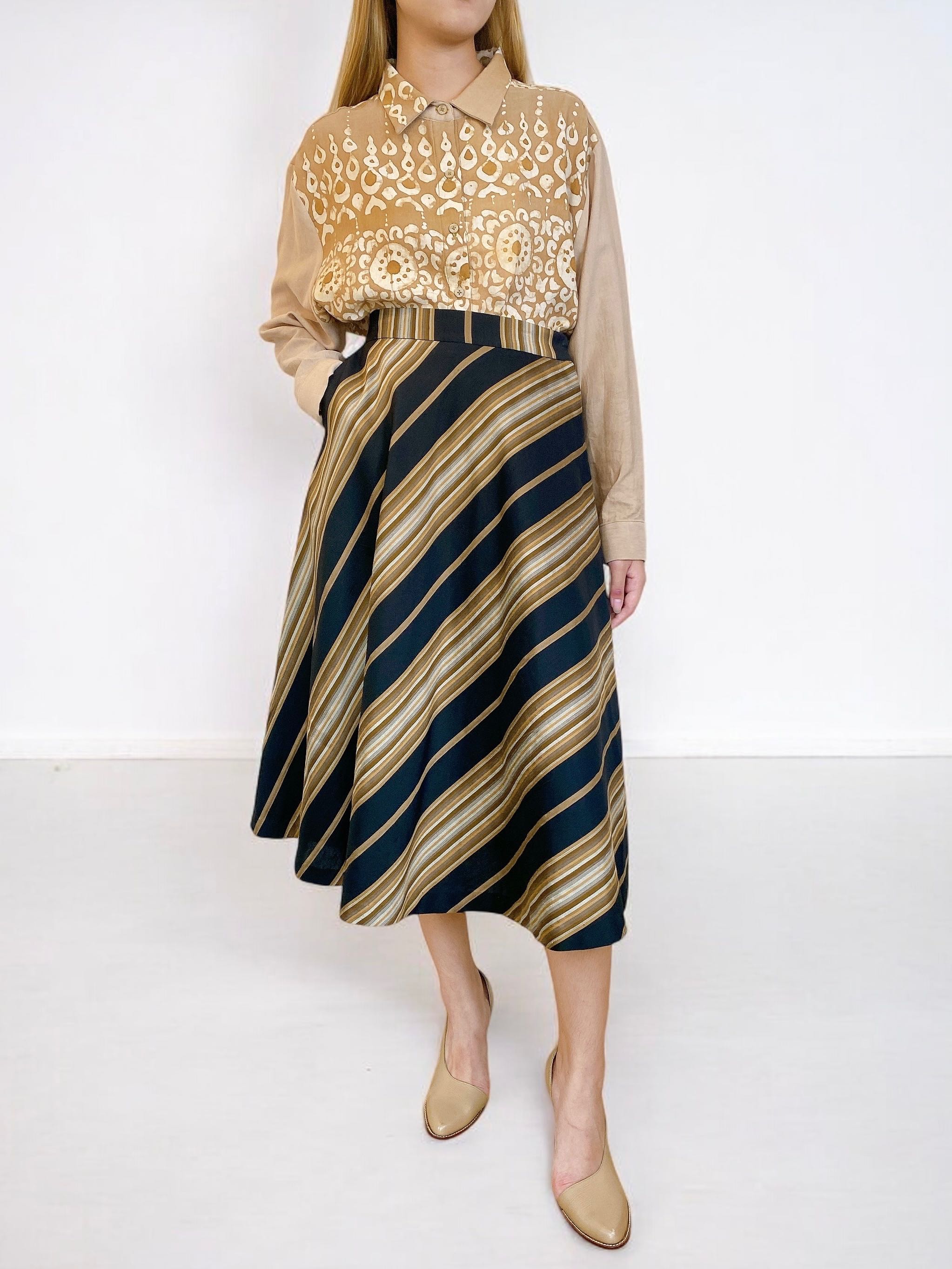 Cotton flared skirt