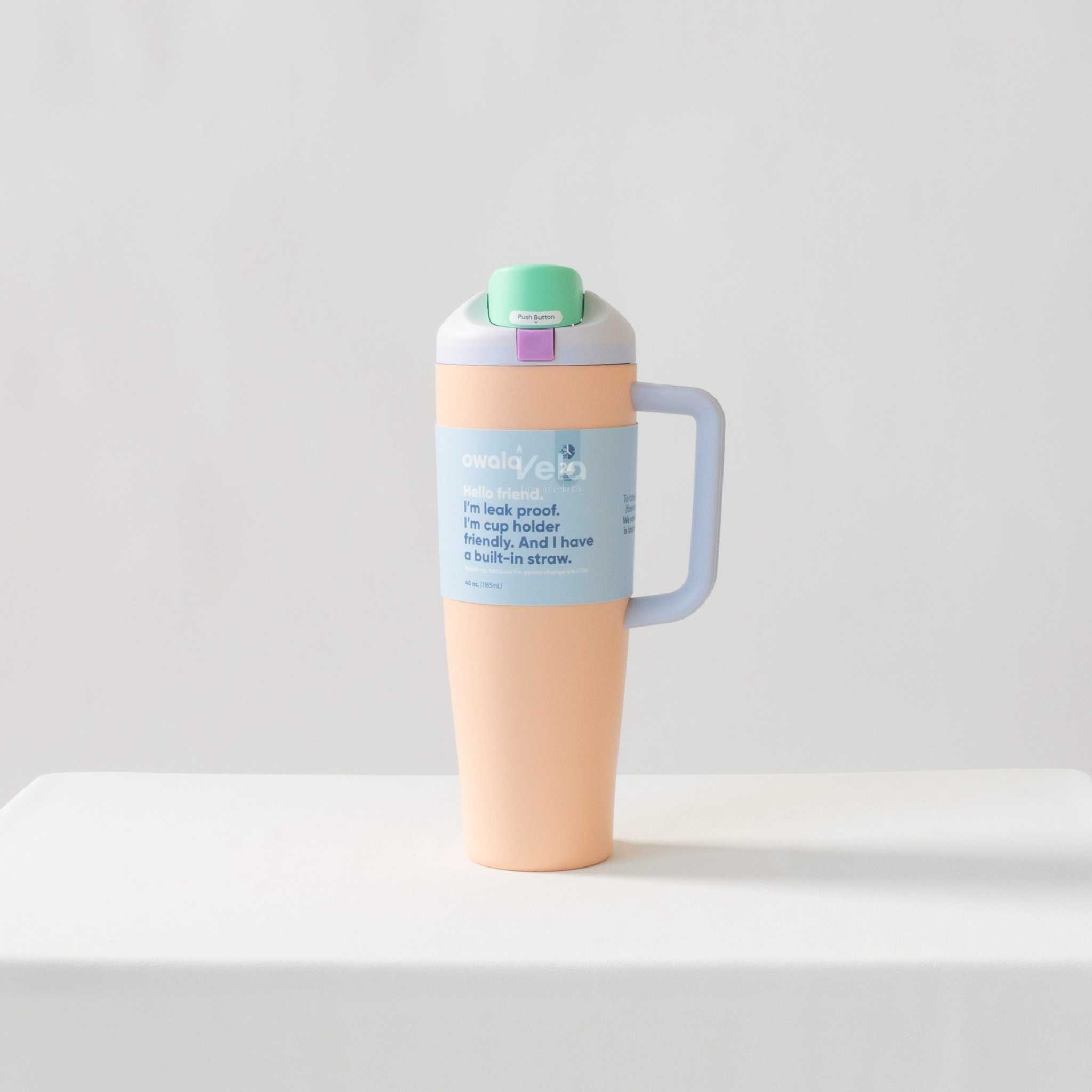 Owala FreeSip Tumbler 40oz (Peachy Keen)