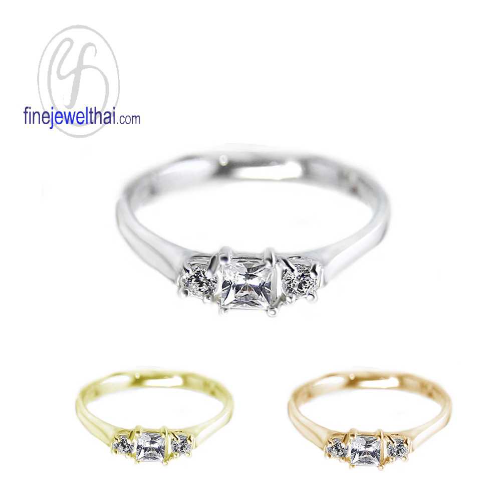 Finejewelthai แหวนเงินแท้ แหวนเพชรCZ เพชรสังเคราะห์ - R1181cz