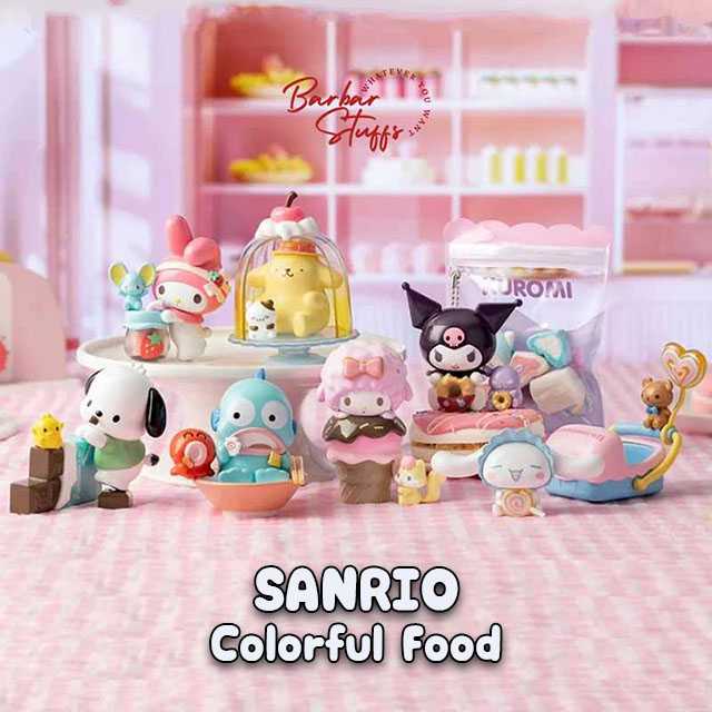 [Sanrio] กล่องสุ่ม Sanrio - Colorful Food ลิขสิทธิ์แท้ (เลือกตัวได้ / ยก BOX📦)