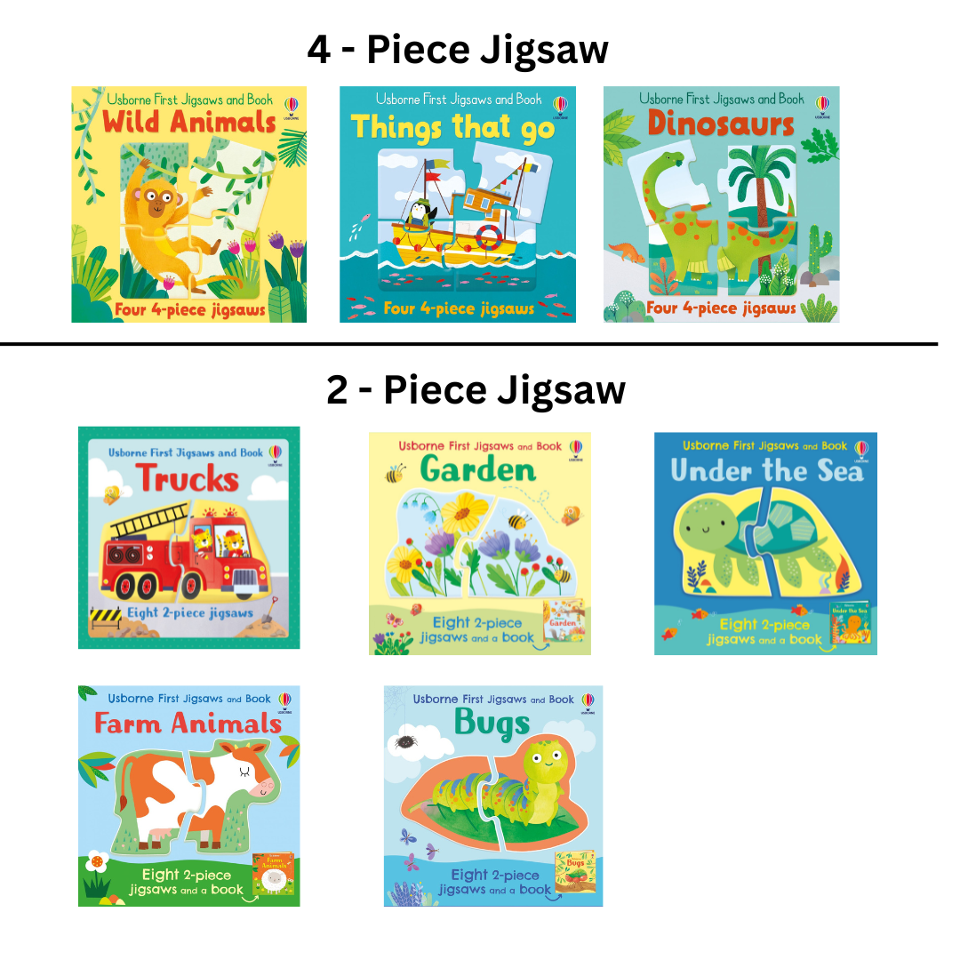 Usborne Jigsaw (Book + Jigsaw) - 2 and 4 Pieces Jigsaw