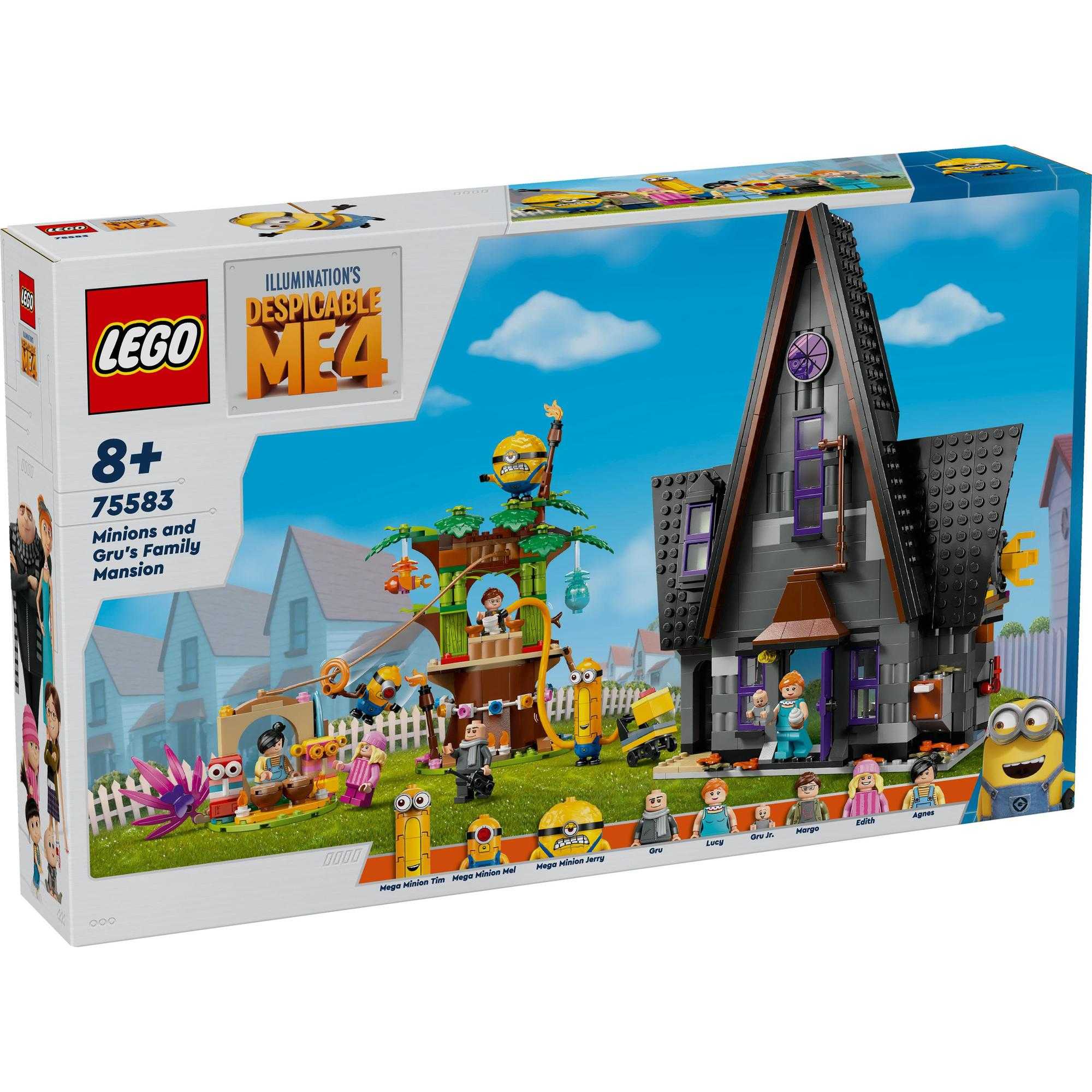 LEGO Despicable Me 4 75583 Minions and Gru's Family Mansion (868 Pieces)