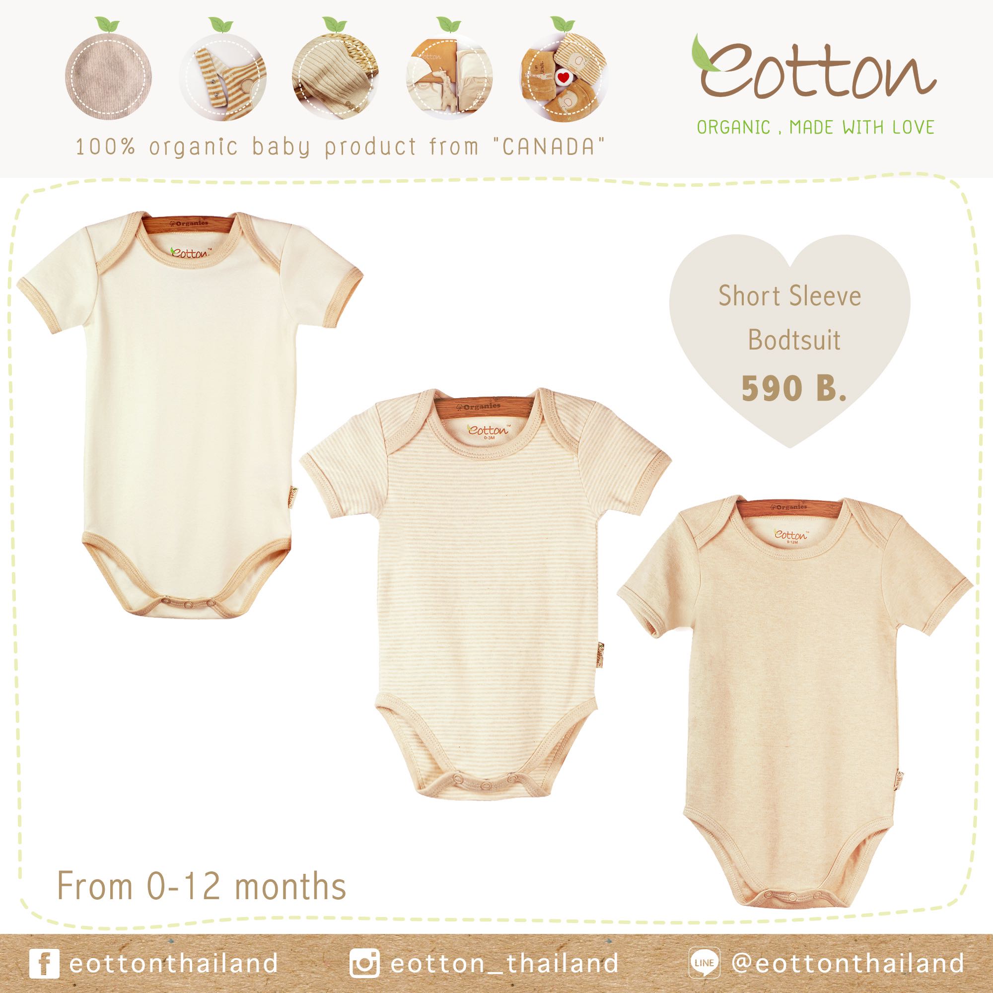 บอดี้สูทลายเพลน Classic Bodysuit