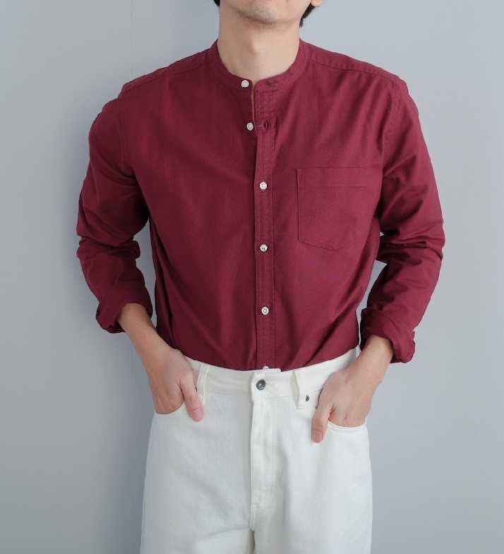 Oxford shirt คอจีน