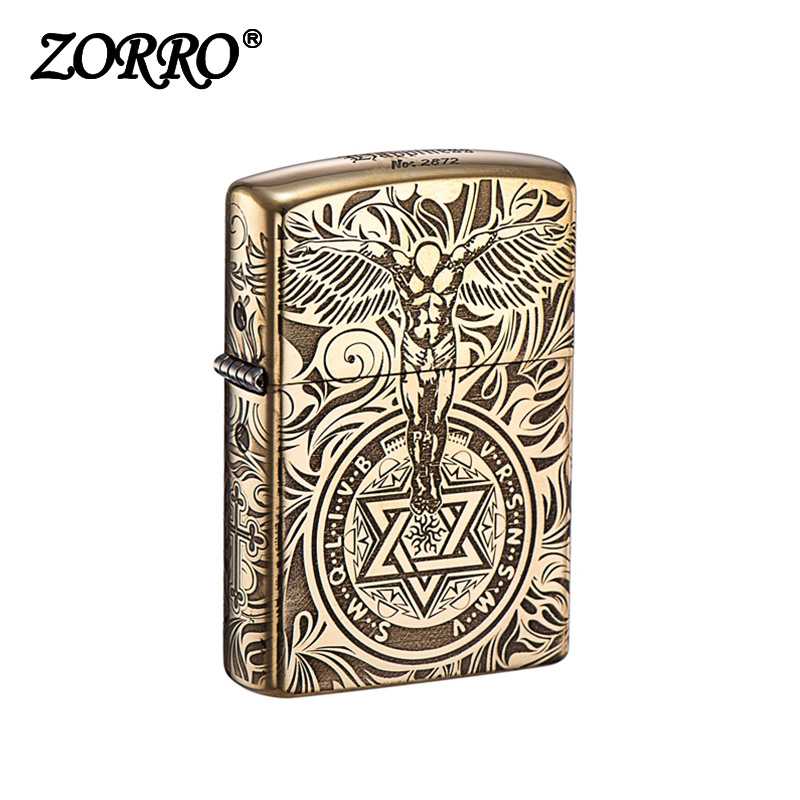 ไฟแช็ควินเทจ Guardian Angel ไฟแช็กสลักลึก