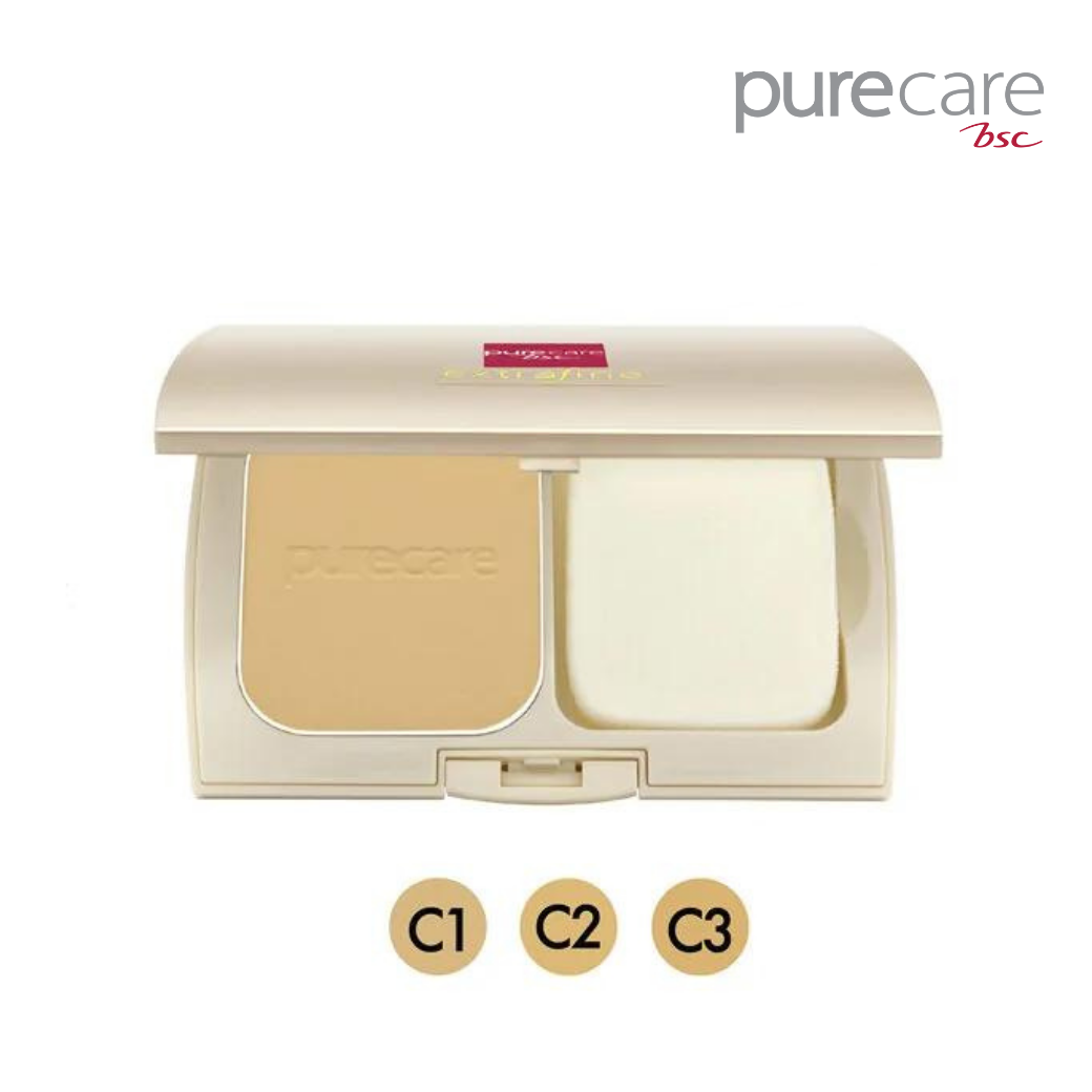 BSC Pure Care (บีเอสซี เพียวแคร์) EXTRA FINE & WHITE POWDER CAKE 13g.(BAPKXEF)