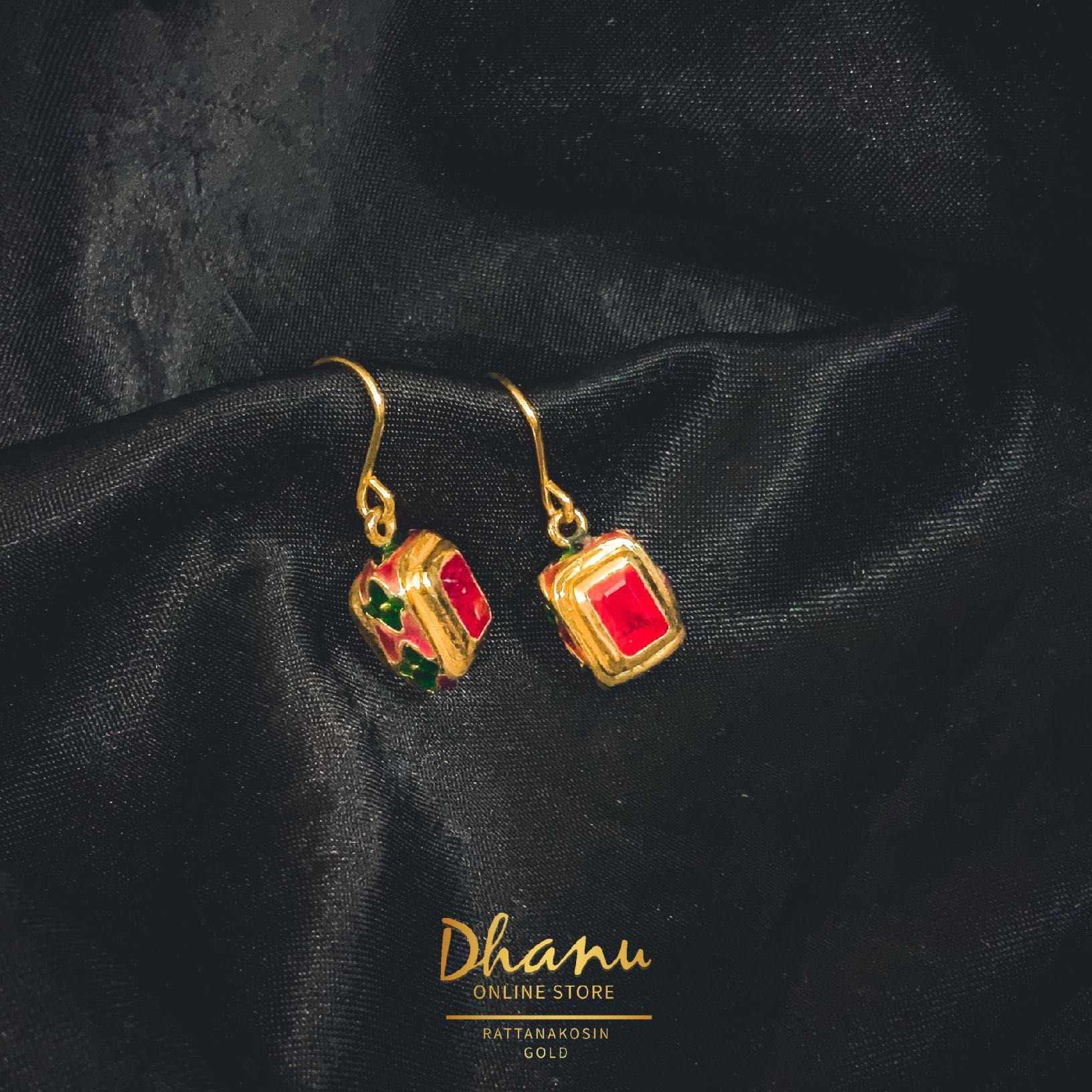 Ruby Earring ต่างหูทับทิม