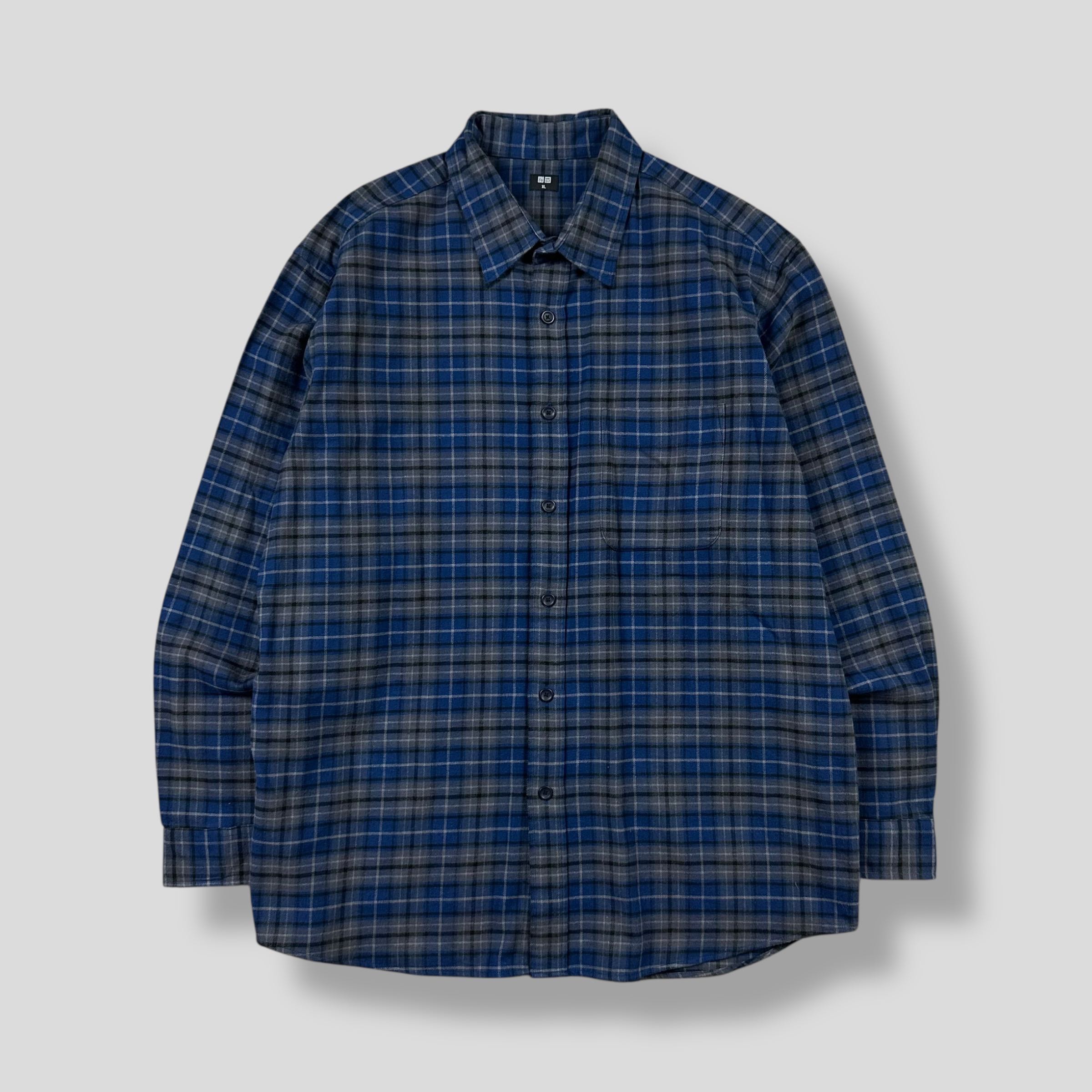 UNIQLO PLAID FLANNEL POCKET SHIRT 