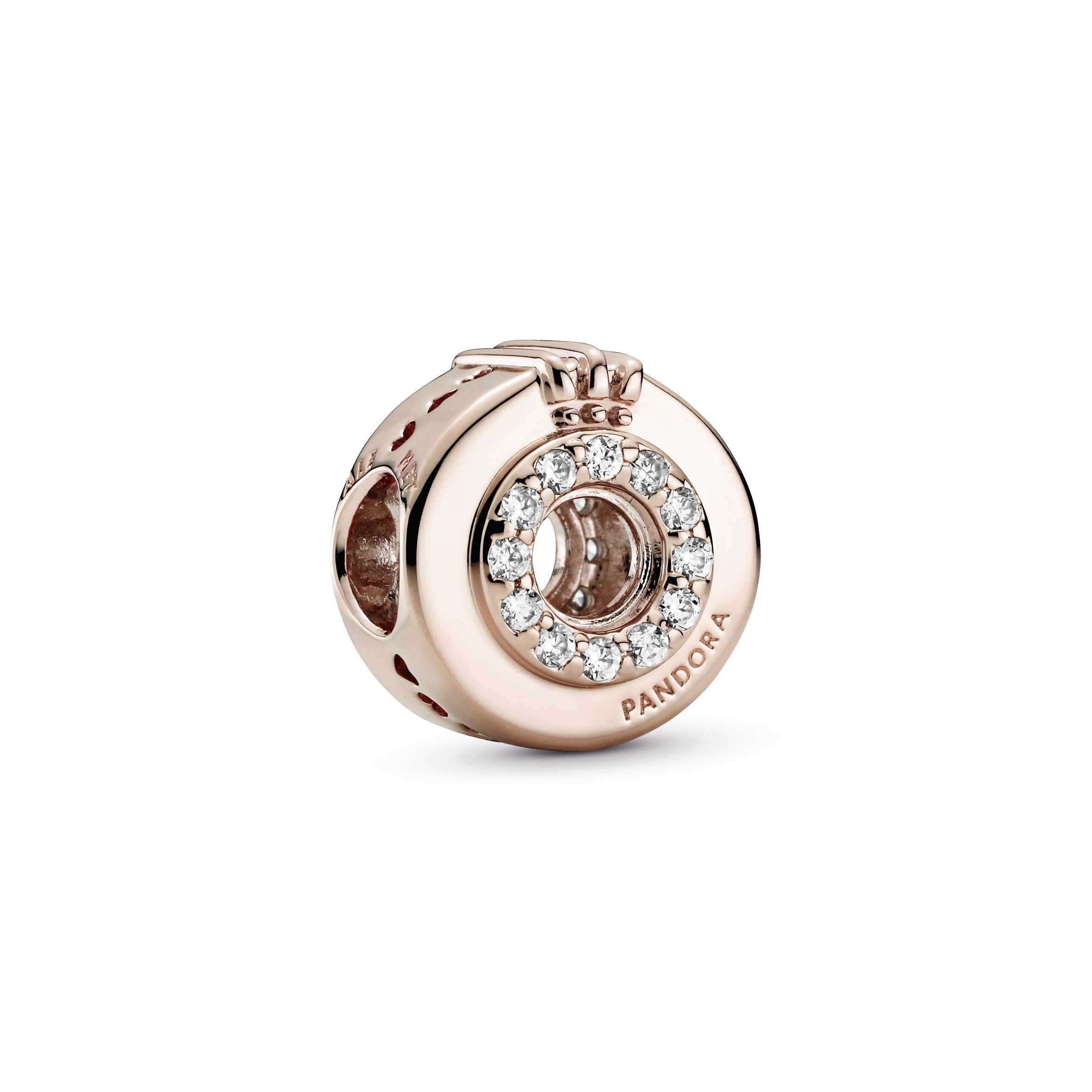 Open Center Pavé Crown O Charm
