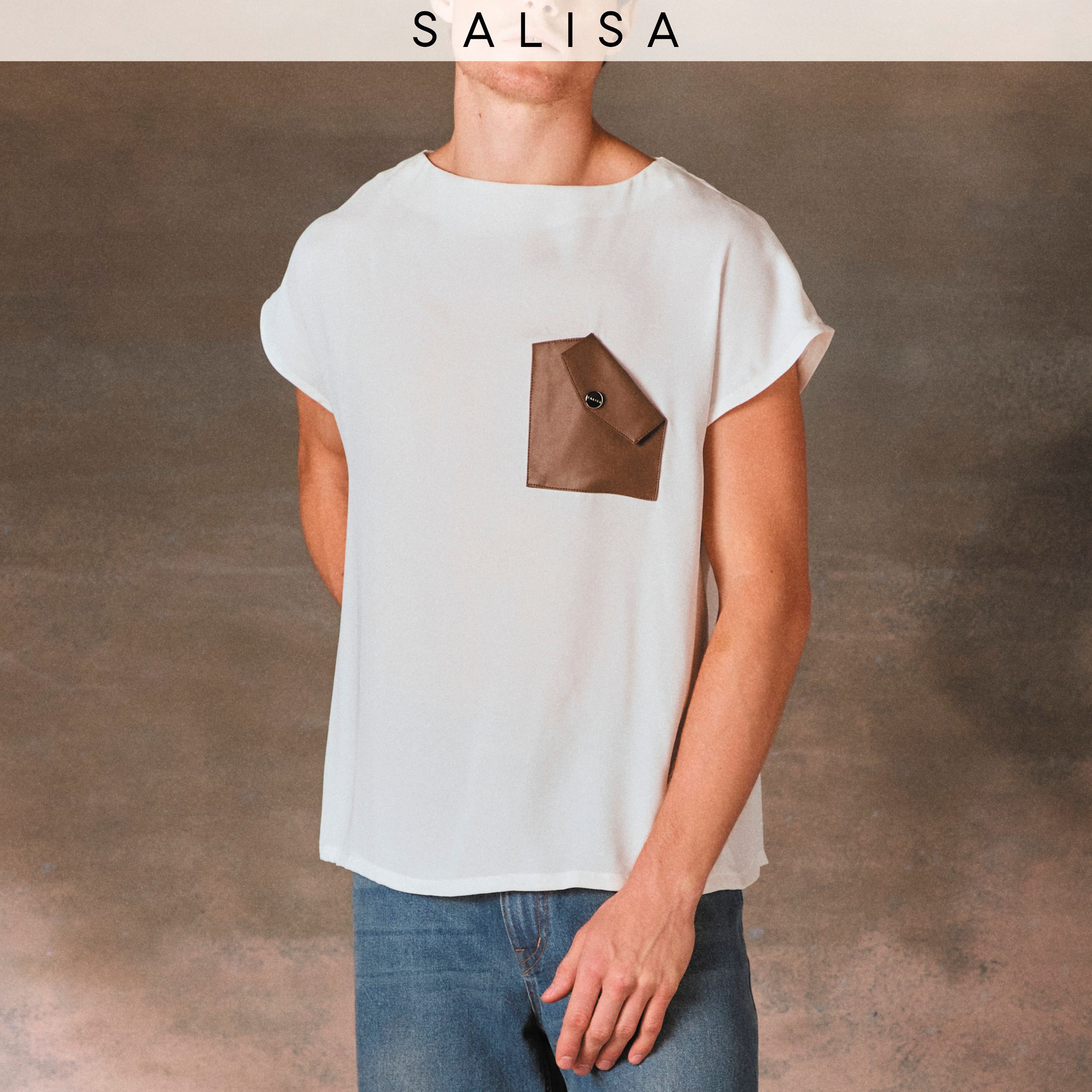 BOAT NECK TANK Oversized Unisex เสื้อ