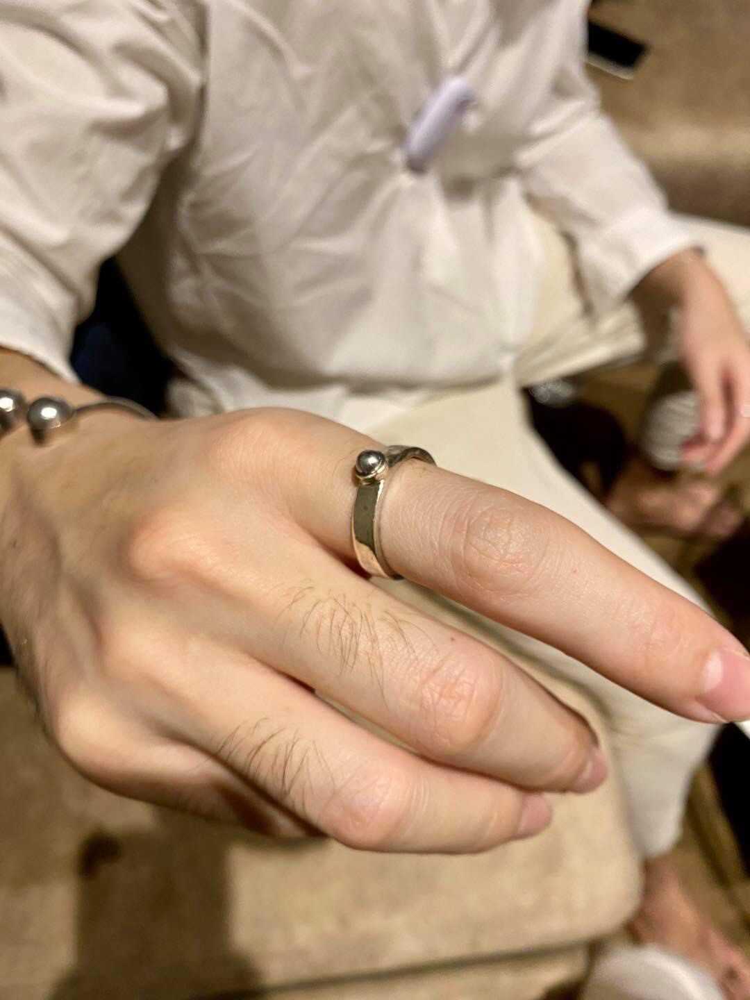แหวนปู่ภุชงค์ก้อนธาตุนาคราช 6395 ตัวเรือนเงินแท้