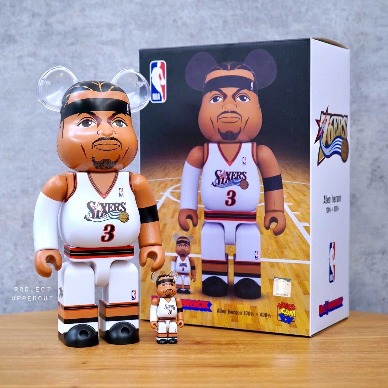 BE@RBRICK 400%+100% NBA : Allen Iverson (Philadelphia 76ers) [New]