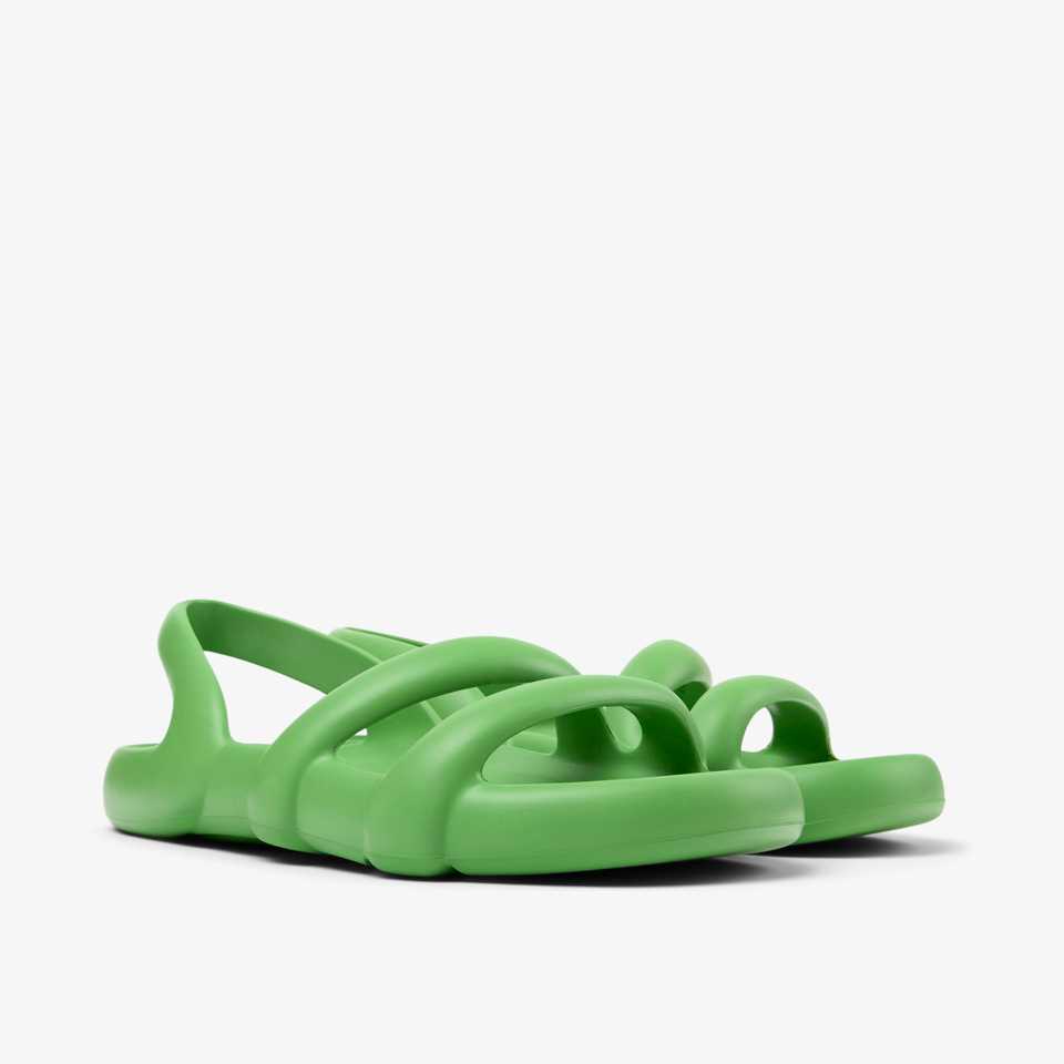 CAMPER รองเท้าแตะ ผู้ชาย รุ่น Kobarah Flat สีเขียว ( SAN -  K100957-006 )