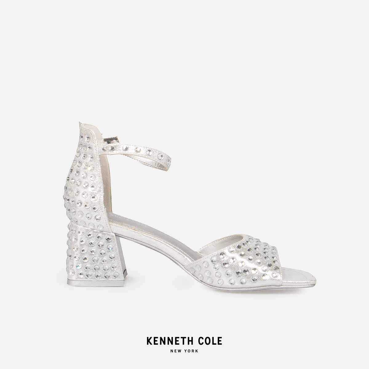 KENNETH COLE รองเท้าส้นสูงผู้หญิง รุ่น NORI SILVER สีเงิน ( HEL - RL23NOR04-040 )