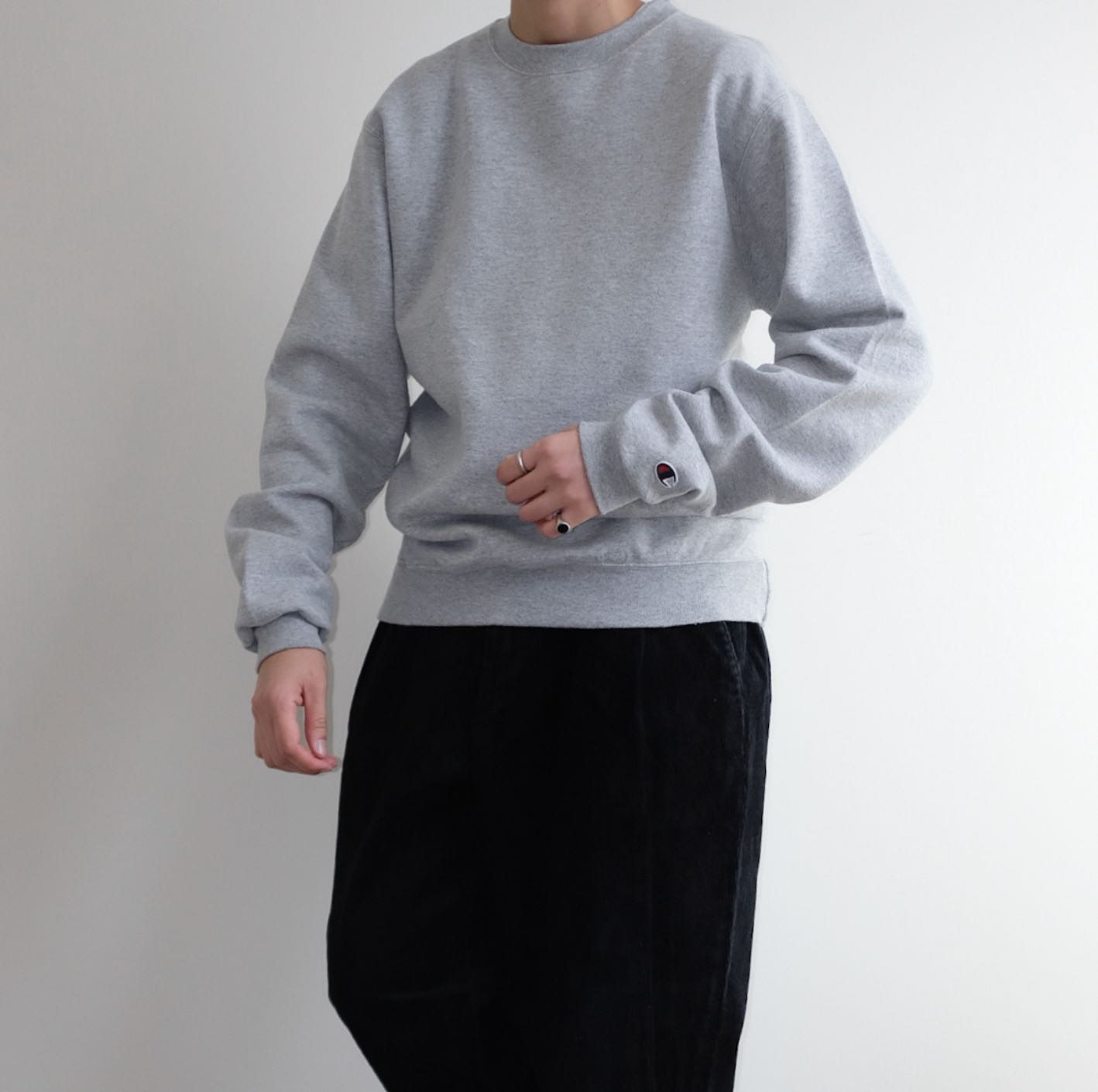 CHAMPION • Crew Necks Cotton Oversized Sweater