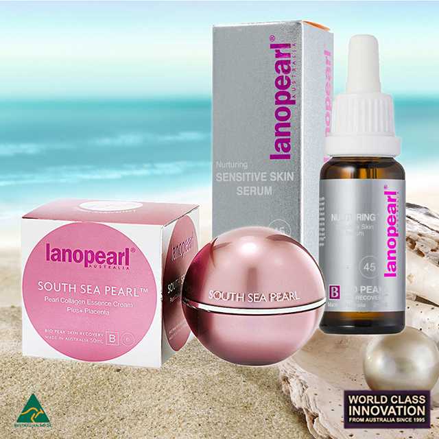 Lanopearl Nurturing Sensitive Skin Serum 25mL + Lanopearl South Sea Pearl 50 ml.