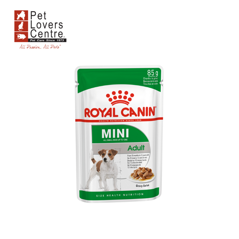 ROYAL CANIN MINI ADULT อาหารสุนัขโต พันธุ์เล็ก ชนิดเปียก 85g x 12 ซอง