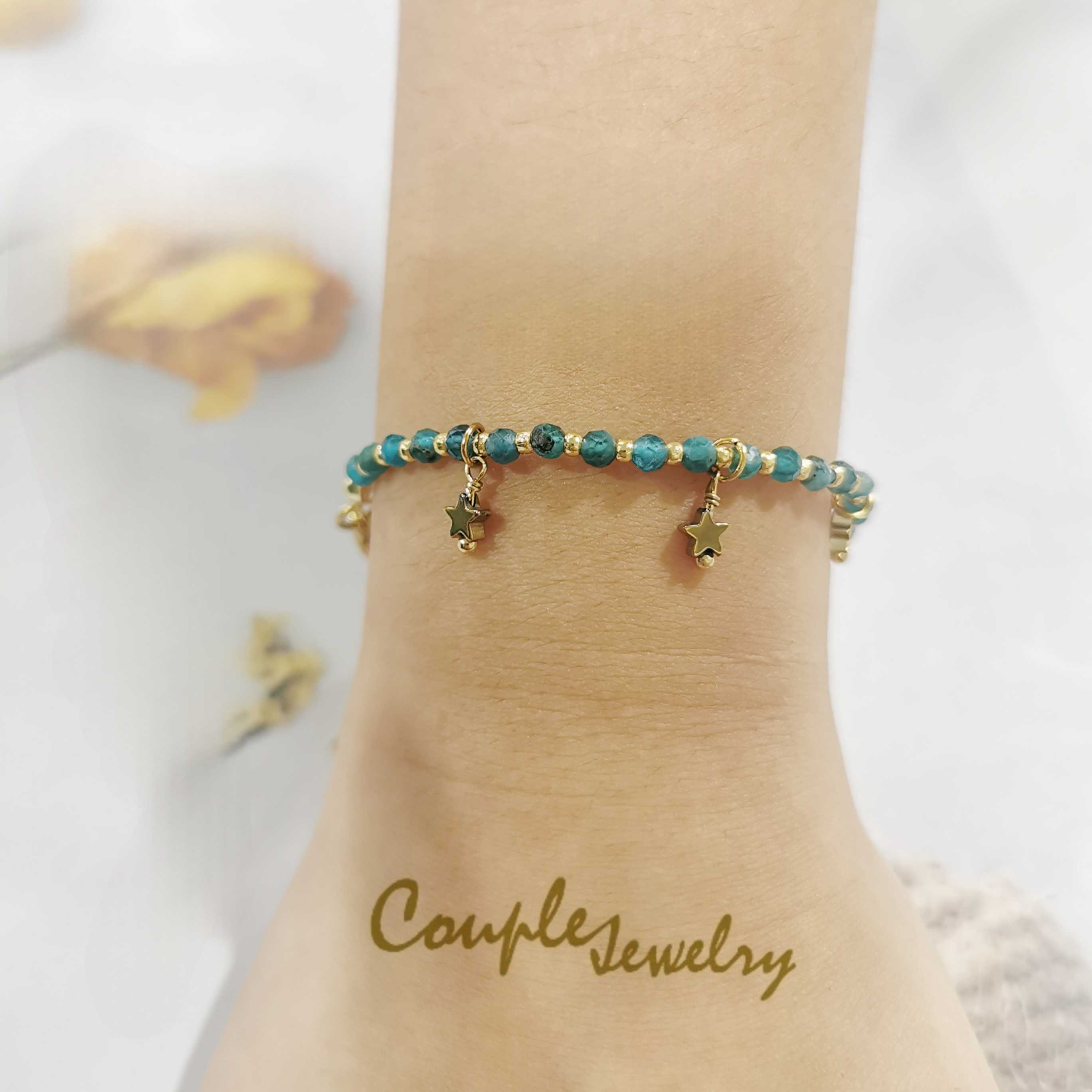 COUPLE-JEWELRY​: Star​lines​ bracelet​s​(Apatite)​