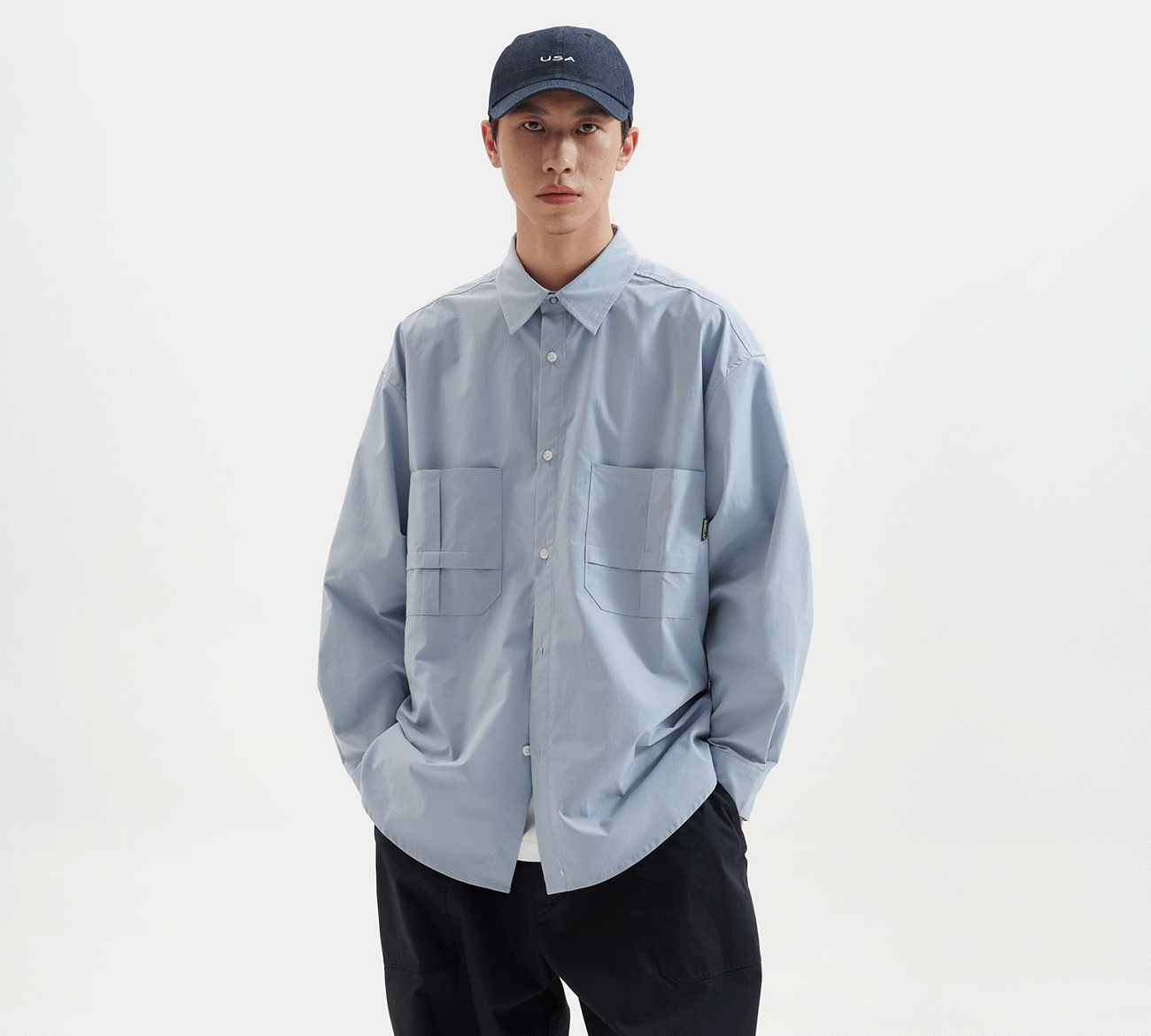 BUTTBILL Relax Double Pocket Shirt (UNISEX)