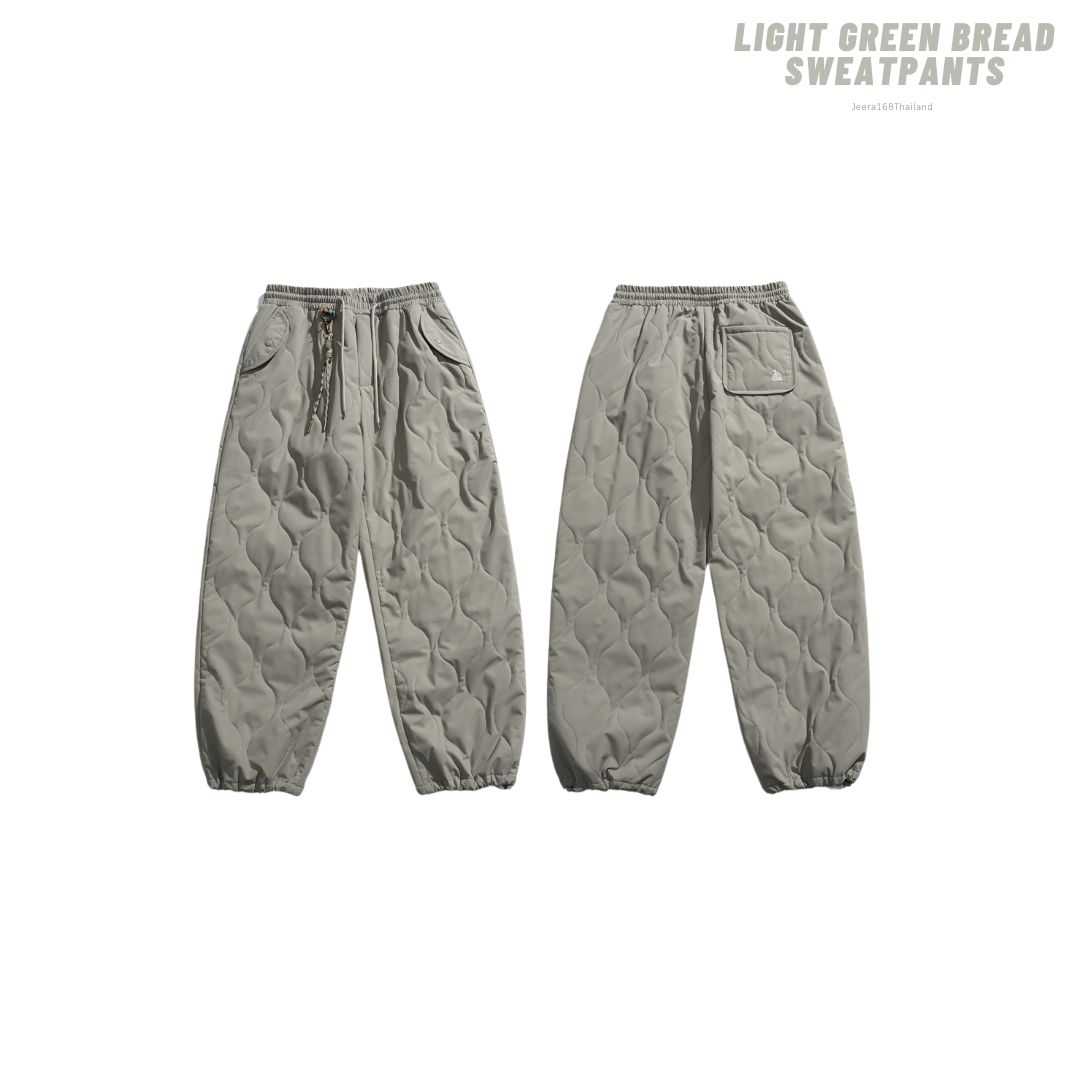 (พร้อมส่ง) Jeera168 | Light green bread Sweatpants