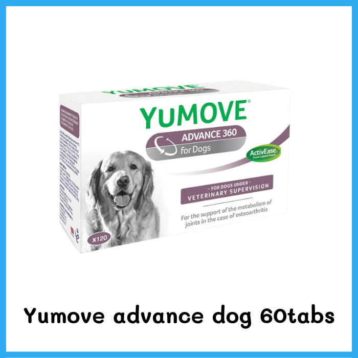YuMOVE Advance 360 for DOG - อาหารเสริมบำรุงกระดูกสูตรสำหรับลูกสนัขและสุนัข 60-120เม็ด