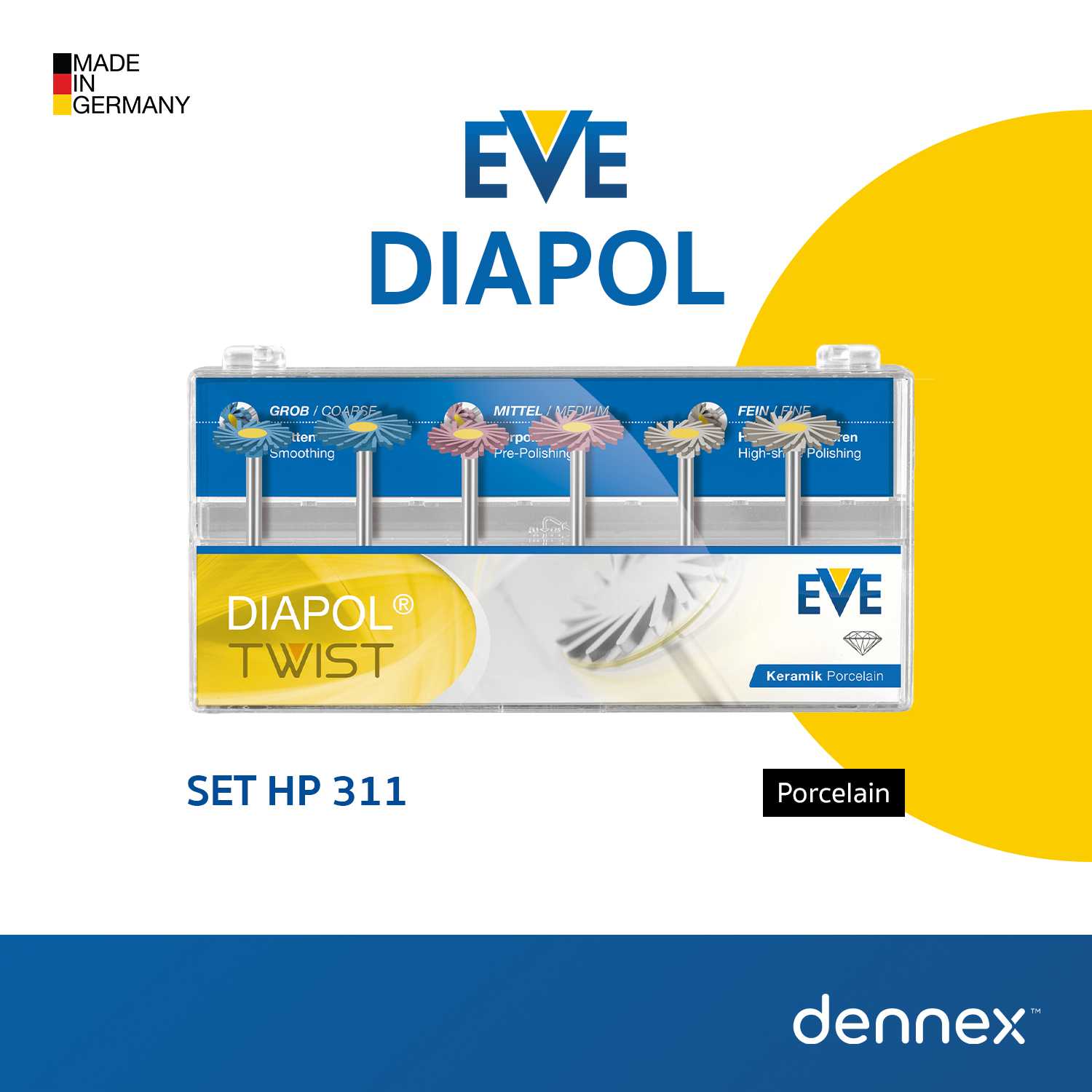 ชุดหัวขัด EVE DIAPOL TWIST Set HP 311