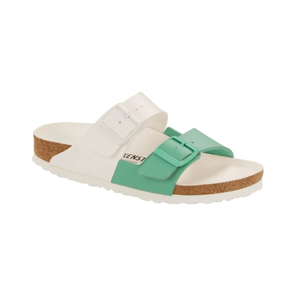 Birkenstock รองเท้าแตะ Unisex รุ่น Arizona สี White/Bold Jade - 1019731 (regular)