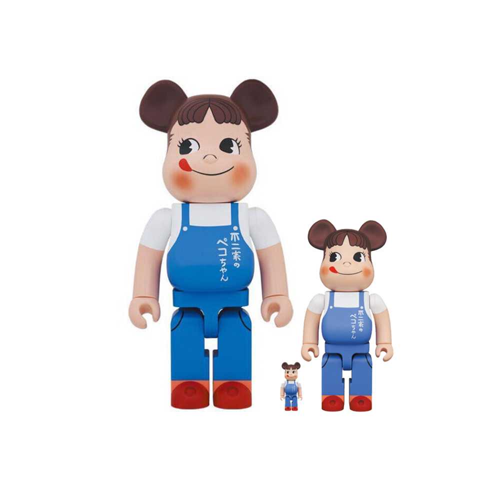 [Pre Order] Be@rbrick Peko The overalls girl