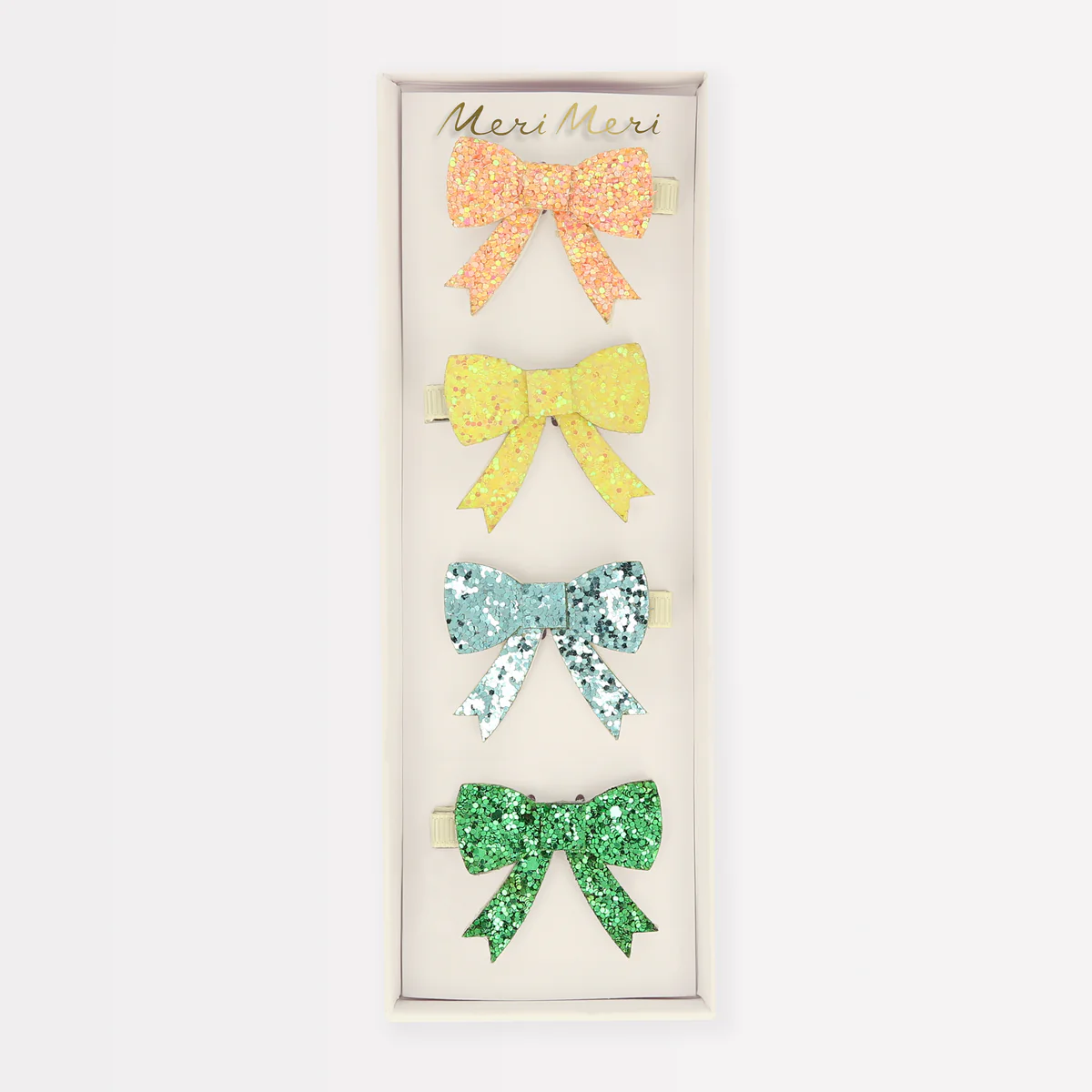 Meri Meri | Glitter Bow Hair Clips (x 4)