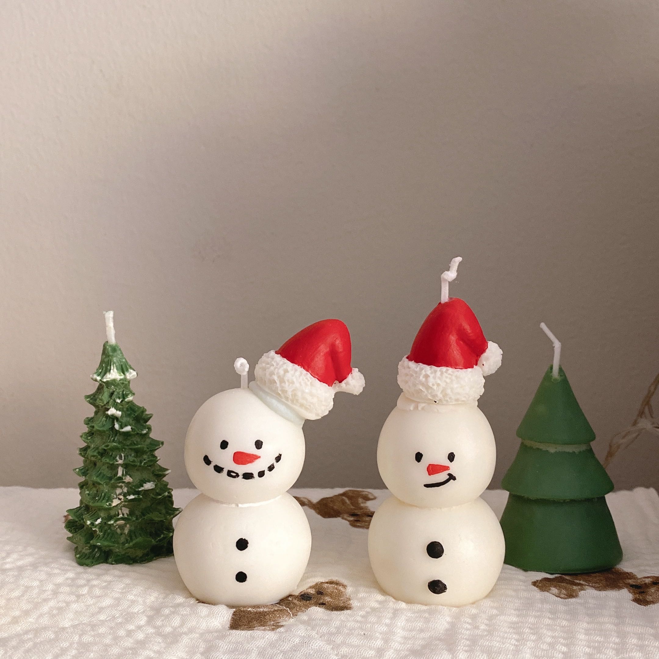 เทียนหอม Snowman & christmas tree set