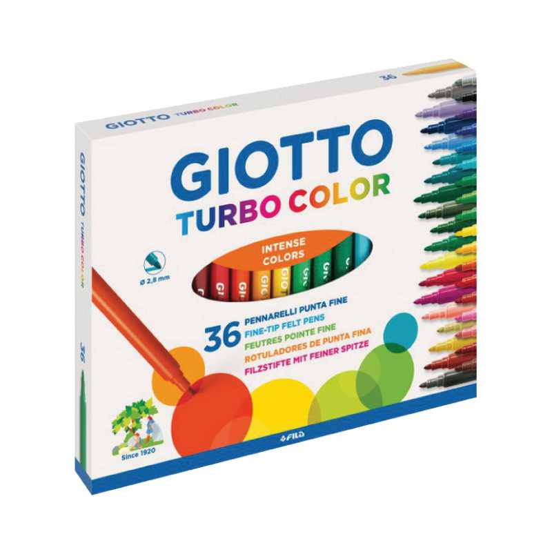 GIOTTO Turbo Markers 36 Colors (ปากกาเมจิก 36 สี) 418000