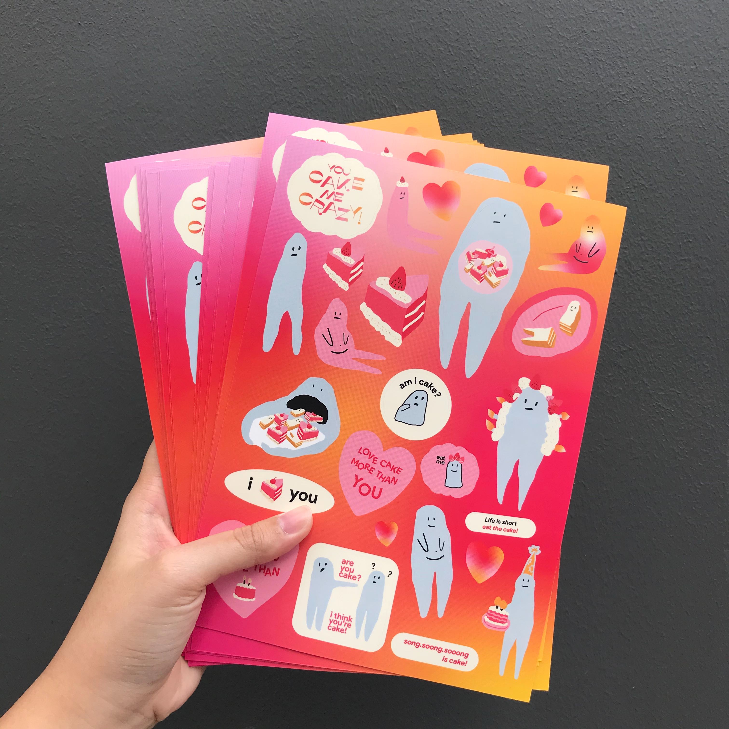 You cake me crazy sticker