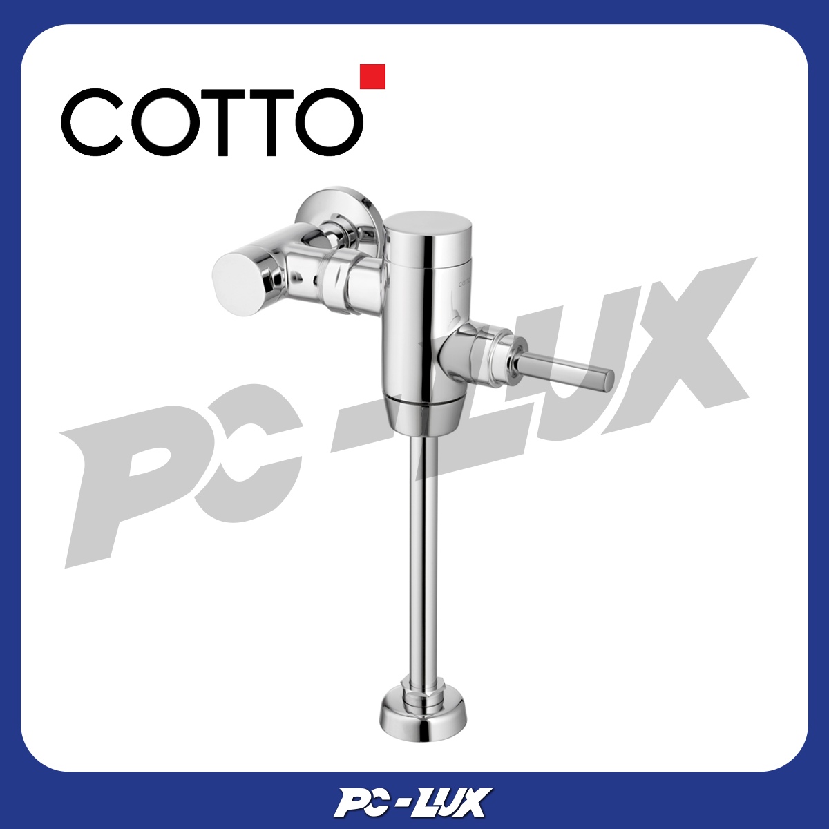 COTTO ฟลัชวาล์วโถปัสสาวะชายมีล็อคในตัว ระยะติดตั้ง 75 mm. รุ่น CT457XDUF
