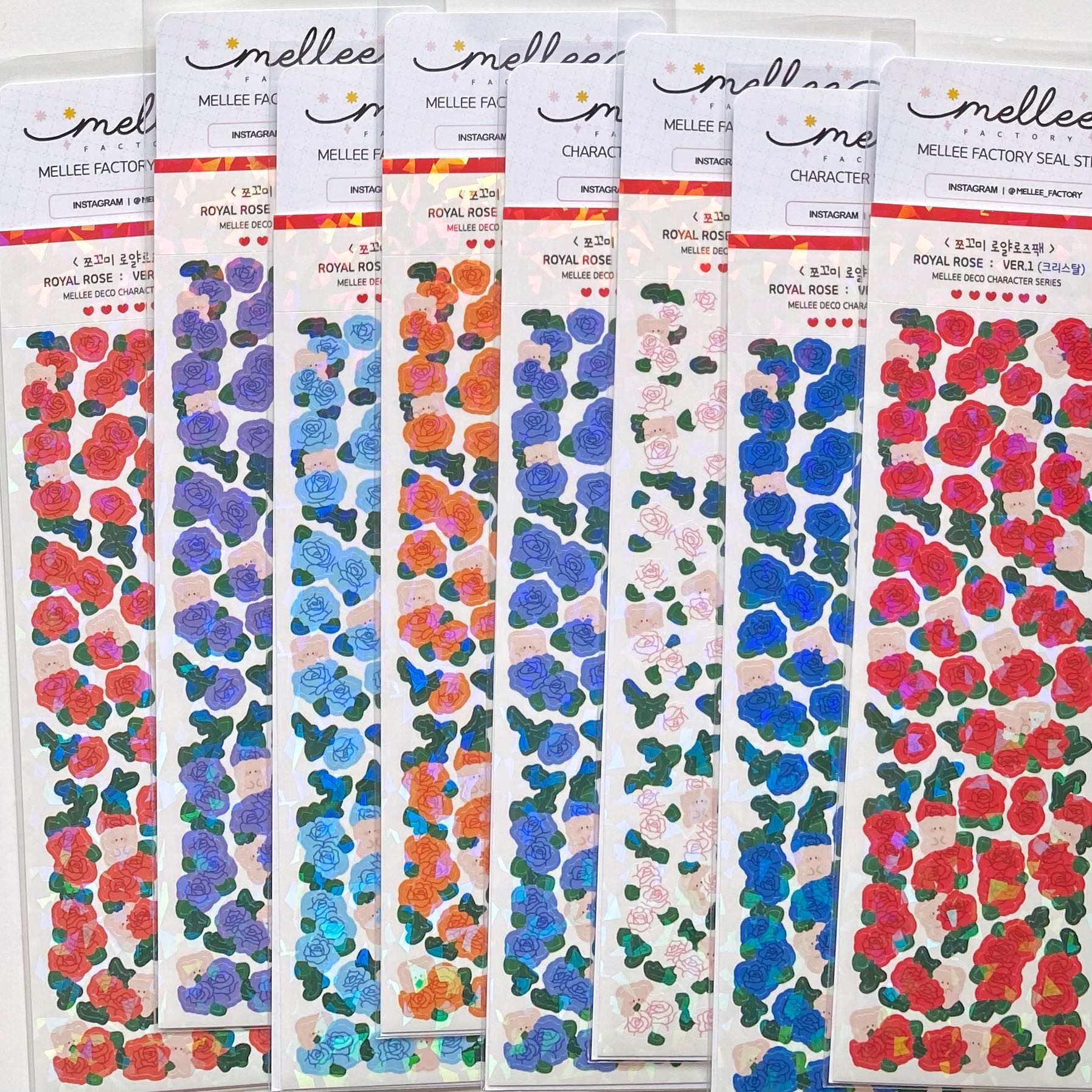 Mellee factory deco sticker pack (4 types)