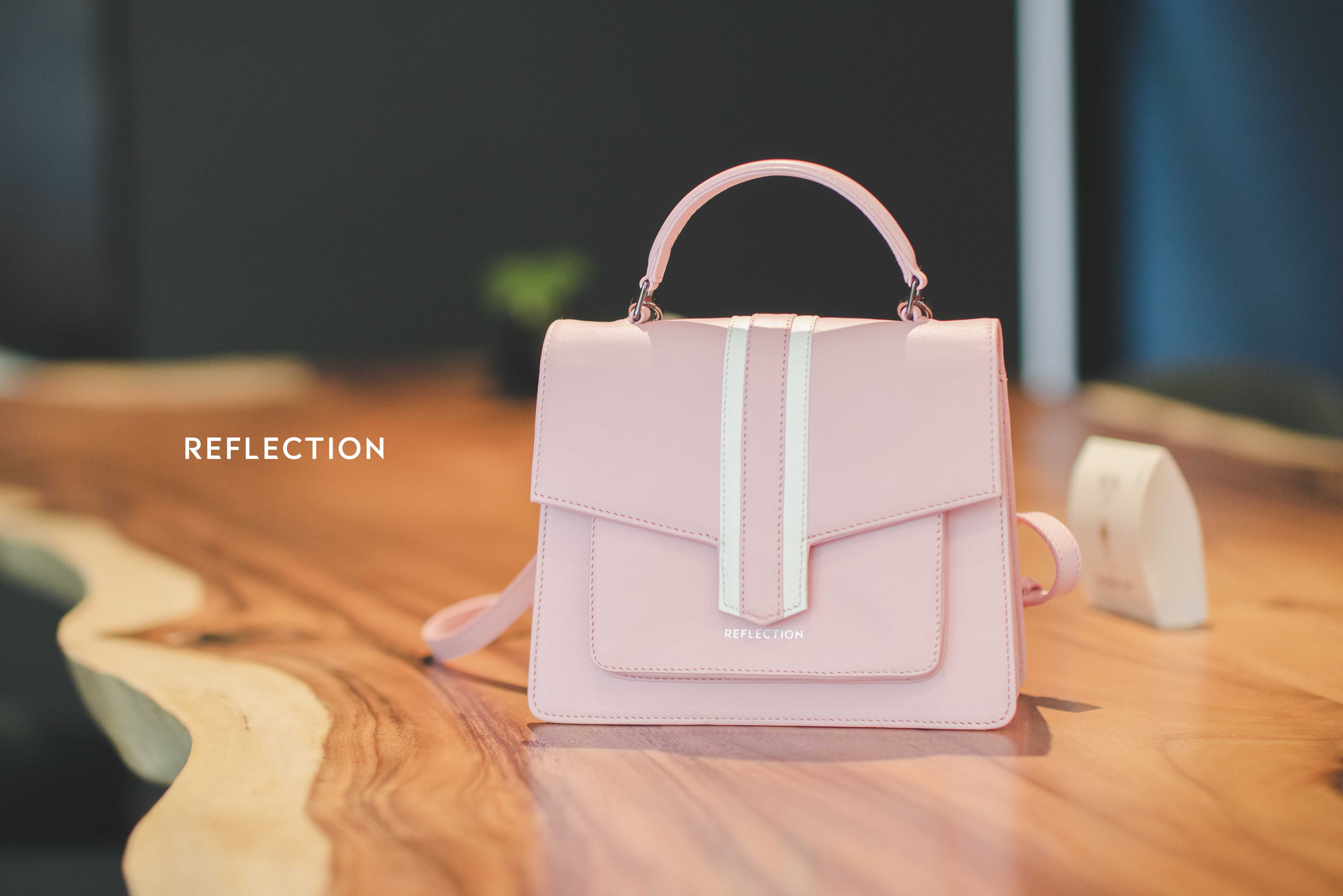 Stripe Flap Handbag (Rose Pink) Limited Edition