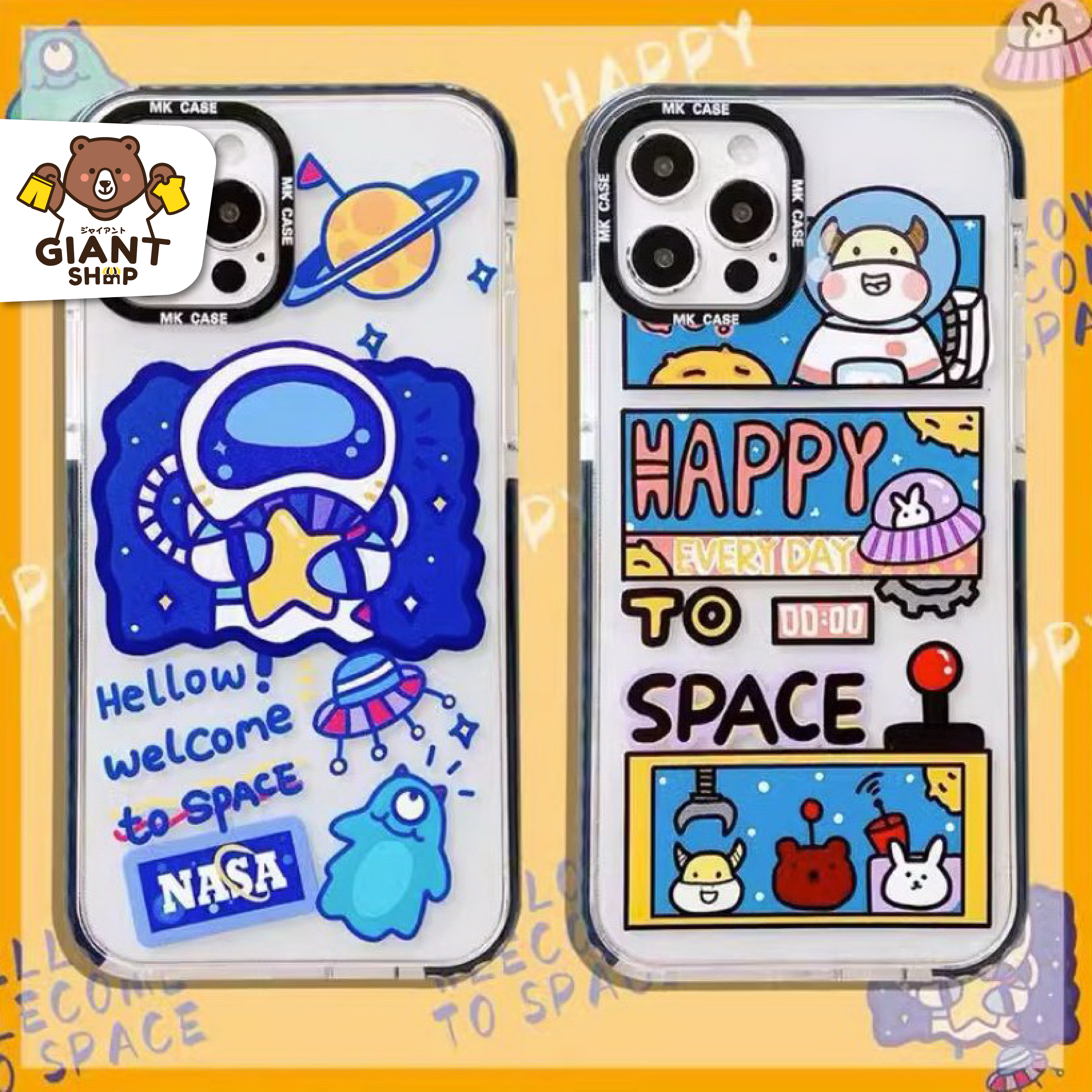 GIANTSHOP เคสโทรศัพท์มือถือ TPU ไอโฟน รุ่นลาย Space (V-2202)