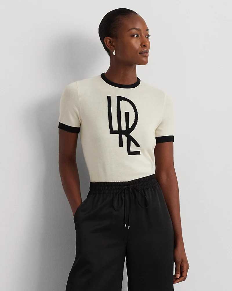Polo Ralph Lauren Two Tone Short Sleeve Sweater พร้อมส่ง