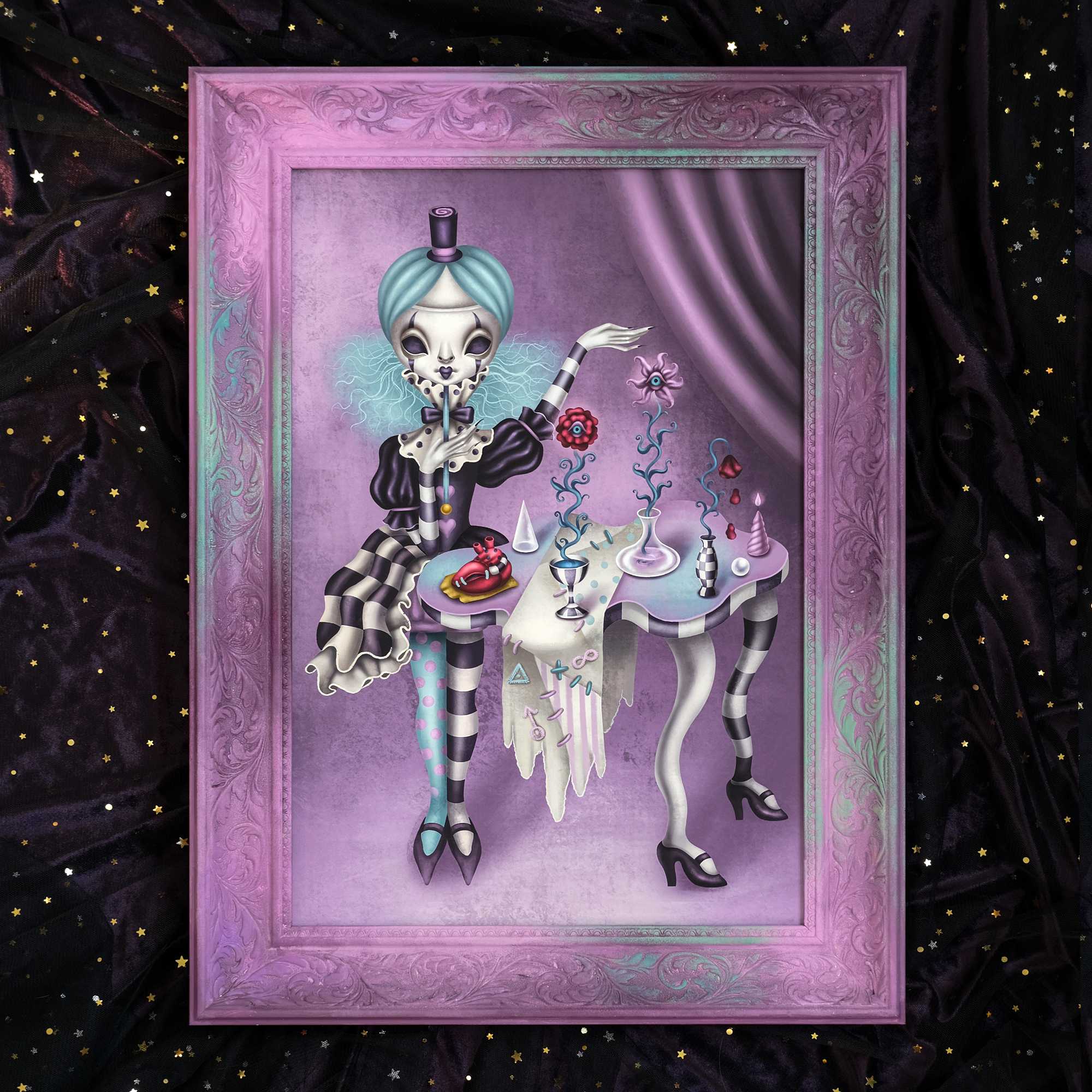 I The Magician l Canvas with Painted Frame
