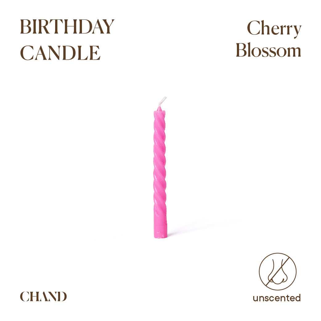 Cherry Blossom Birthday Candle