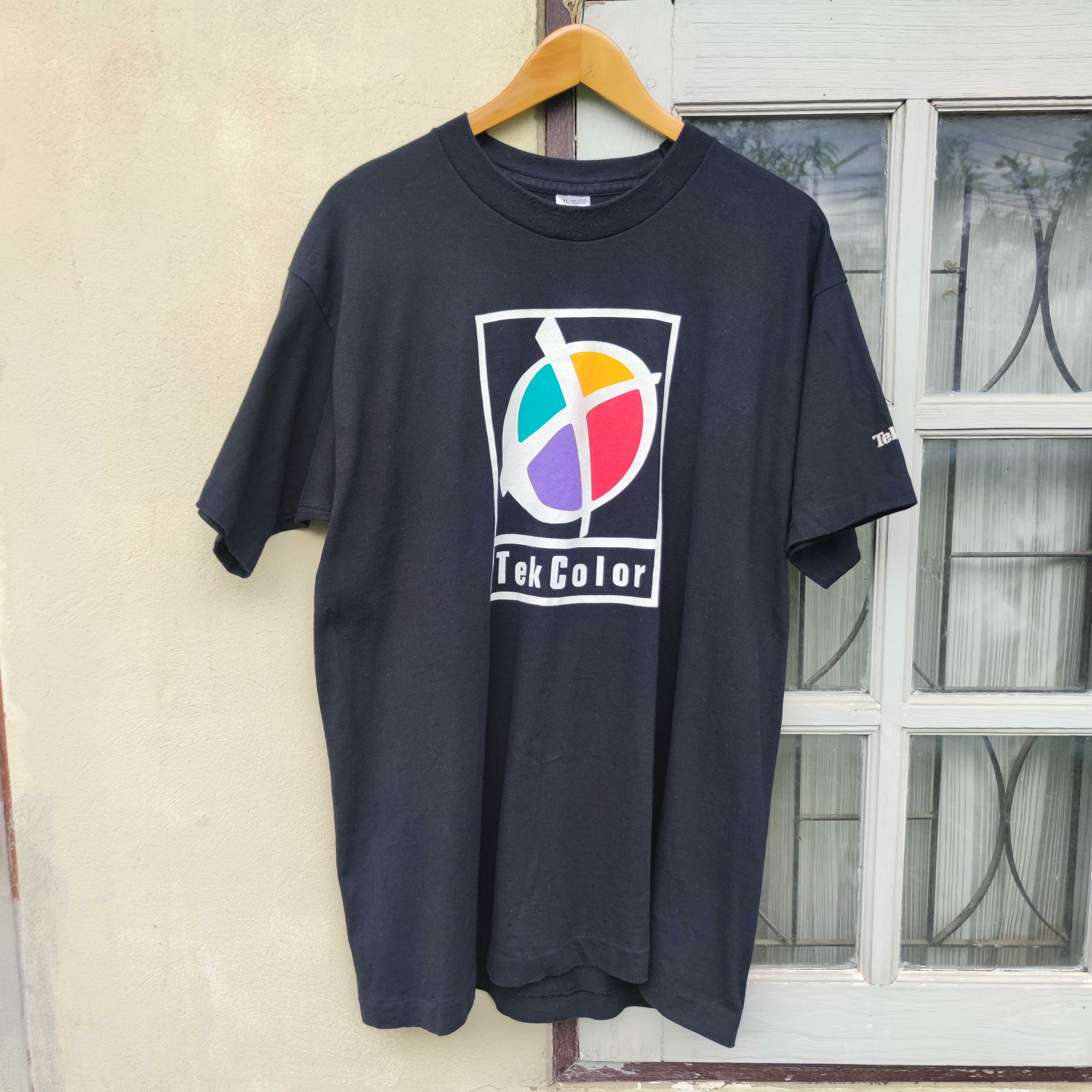 Vintage 90s Tekcolor Single Stitch Fruit Of The Loom Shirt XL