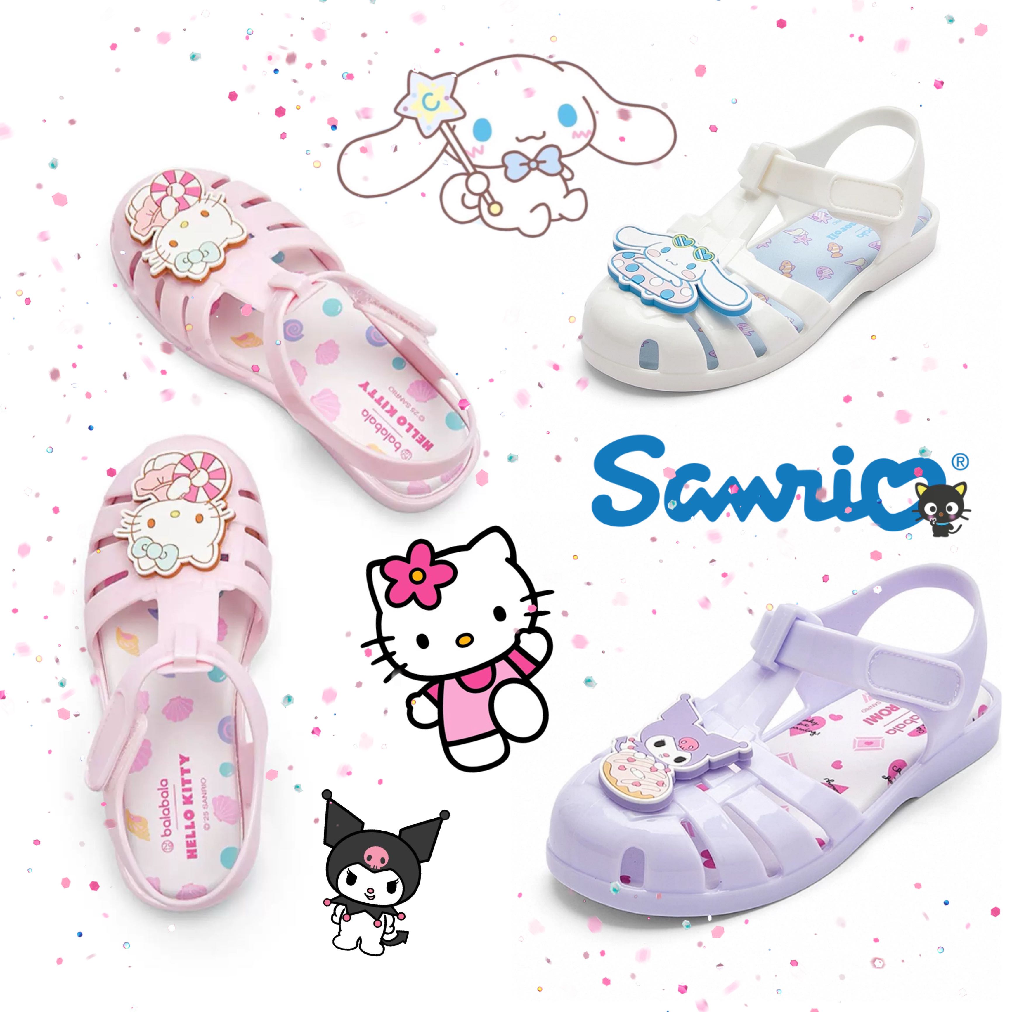 Preorder12-15วัน- (ลิขสิทธิ์แท้) รองเท้ายางนิ่ม Sanrio /Sz12.8-20.7 Cm