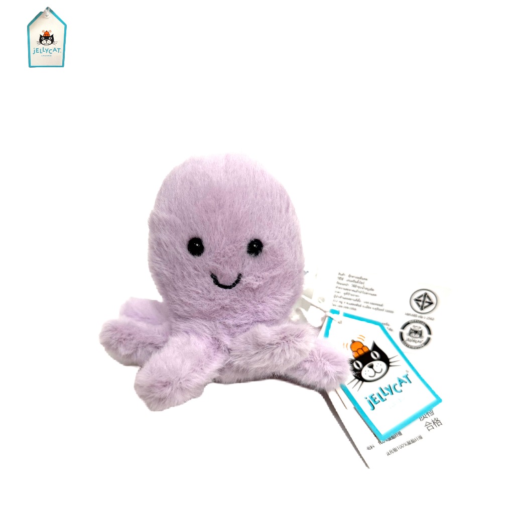 JELLYCAT ตุ๊กตาผ้าขน Fluffy Octopus ของแท้จาก London ของใหม่